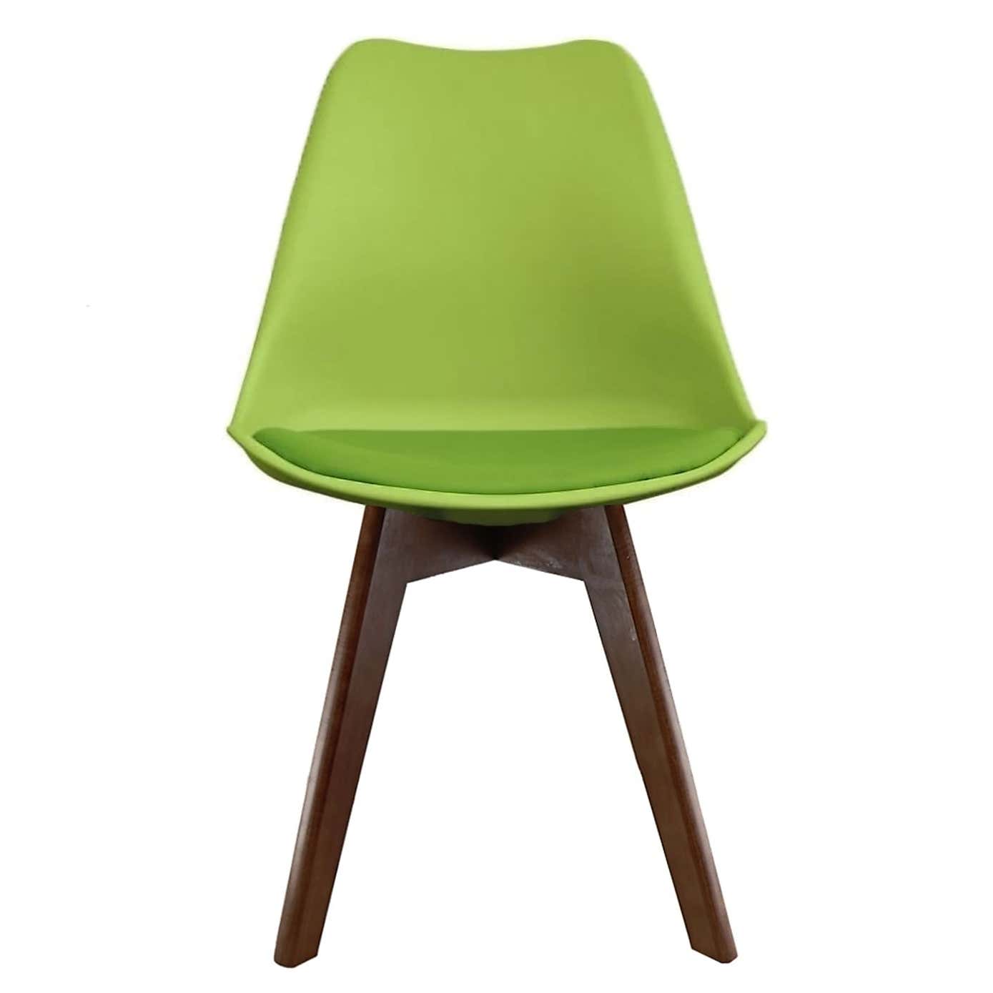 Fusion Living Soho Plastic Dining Chair with Squared Legs