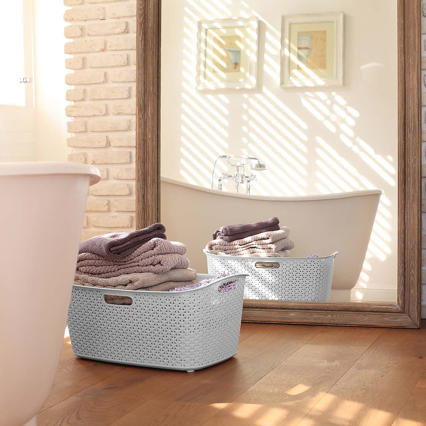 Curver My Style Grey 50 Litre Laundry Basket