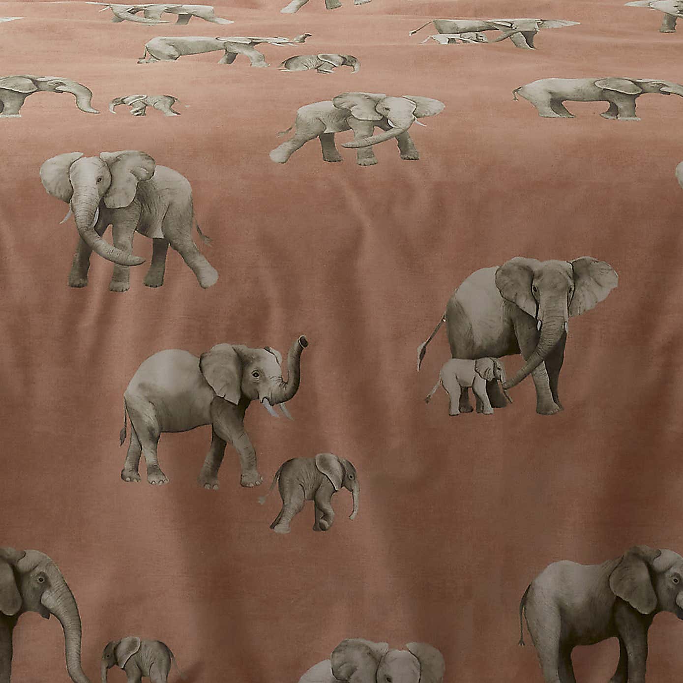 Fusion Ella Elephant Reversible Duvet Cover and Pillowcase Set