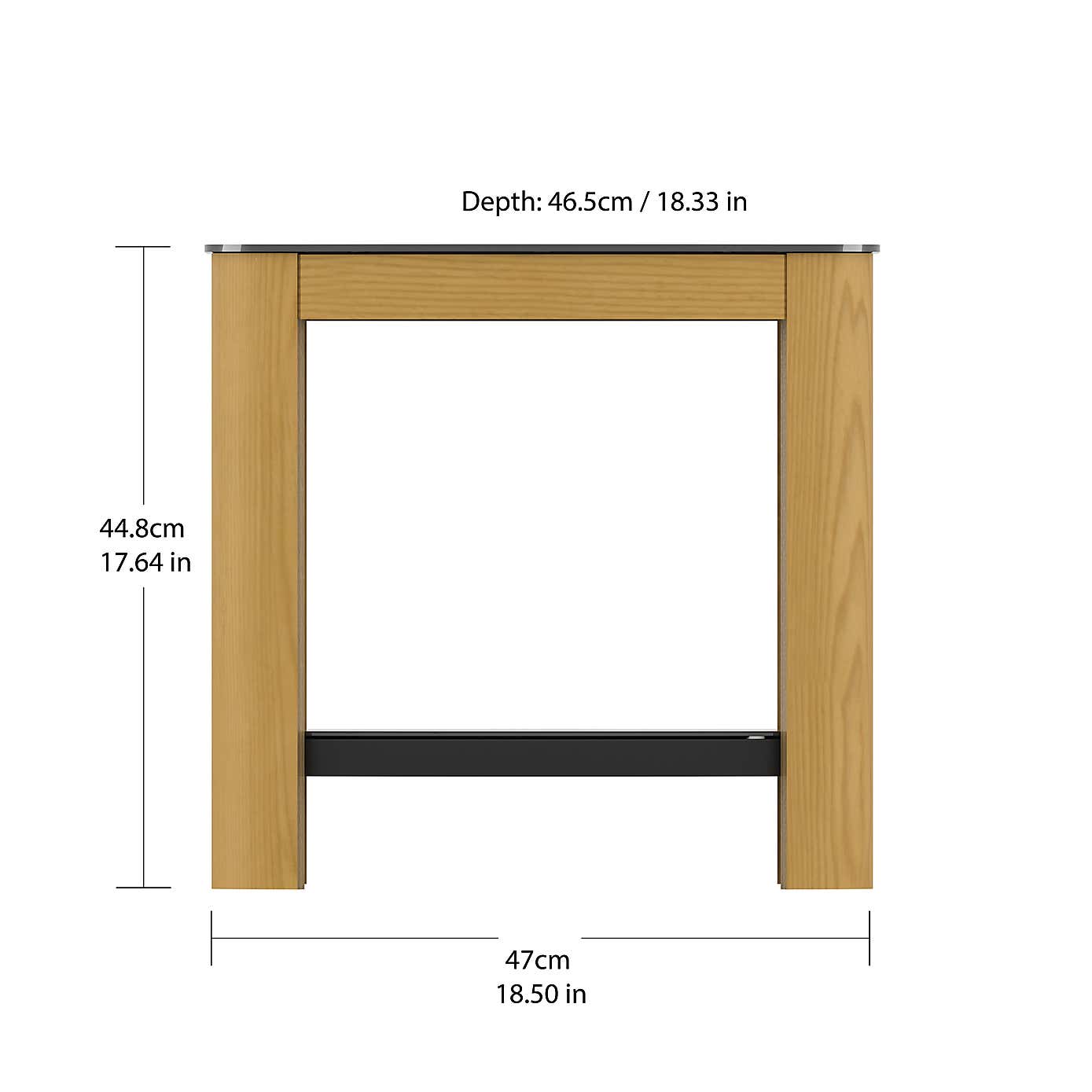 Affinity Real Curved Wood Side Table