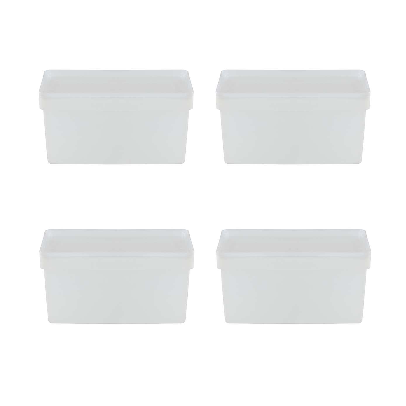 Wham Set of 4 Studio Clear Boxes with Lids