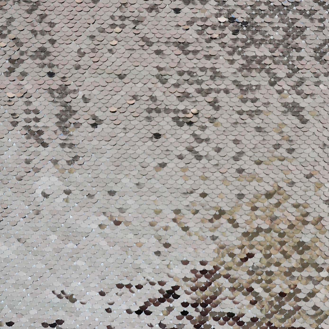 Silver Sequin Tulle Fabric