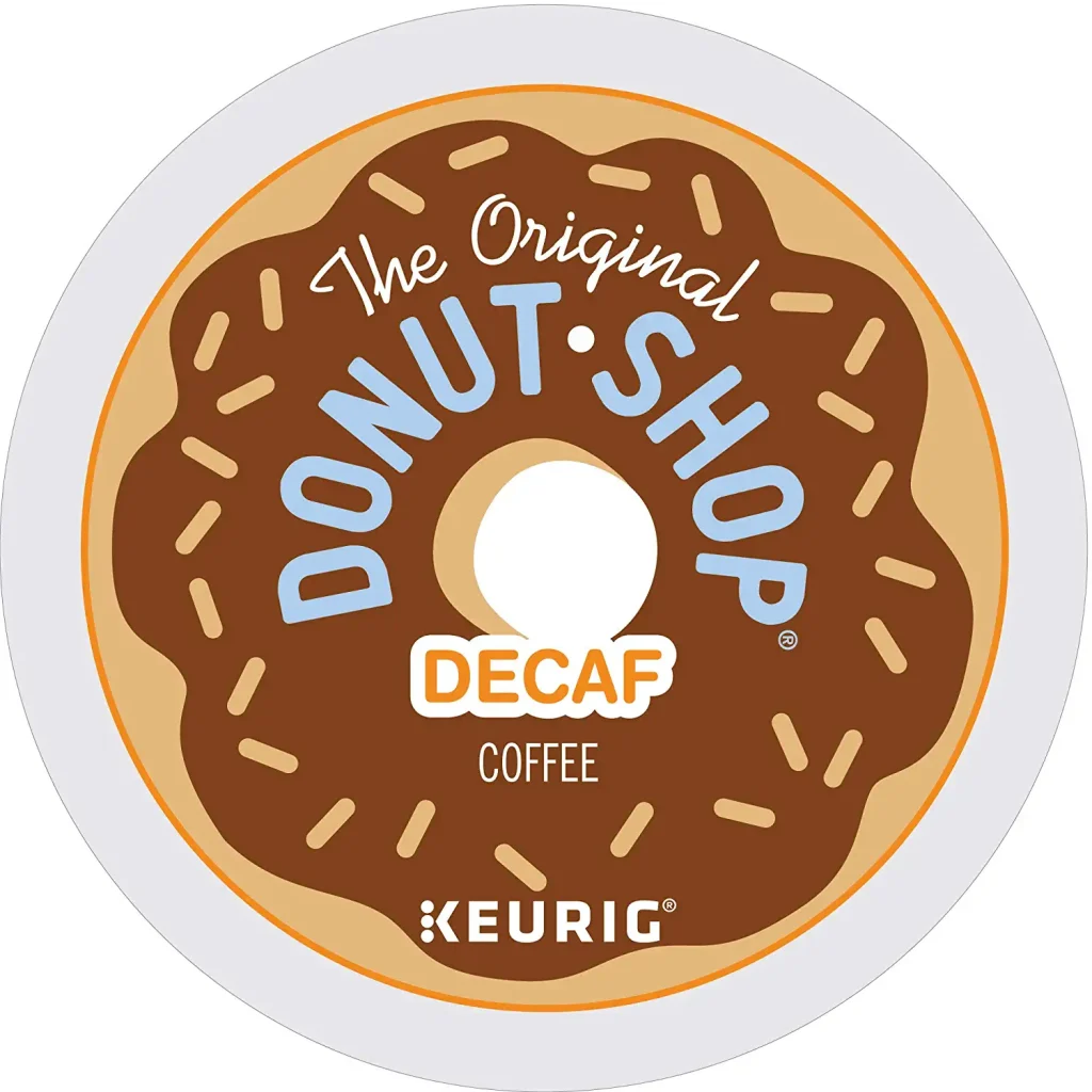 The Original Donut Shop Decaf Medium Roast K-Cup Pods, 96 Count – Compatible with Keurig, Kosher Certified, Recyclable