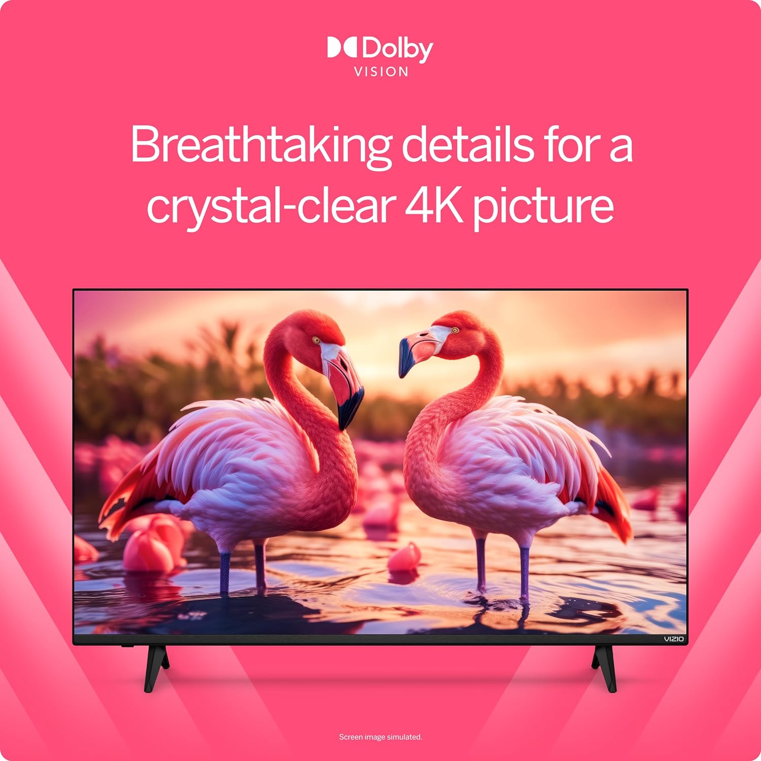 VIZIO 50′′ 4K Resolution HDR Smart TV, Dolby Vision HDR/HDR10+, WiFi 6 – (Renewed)