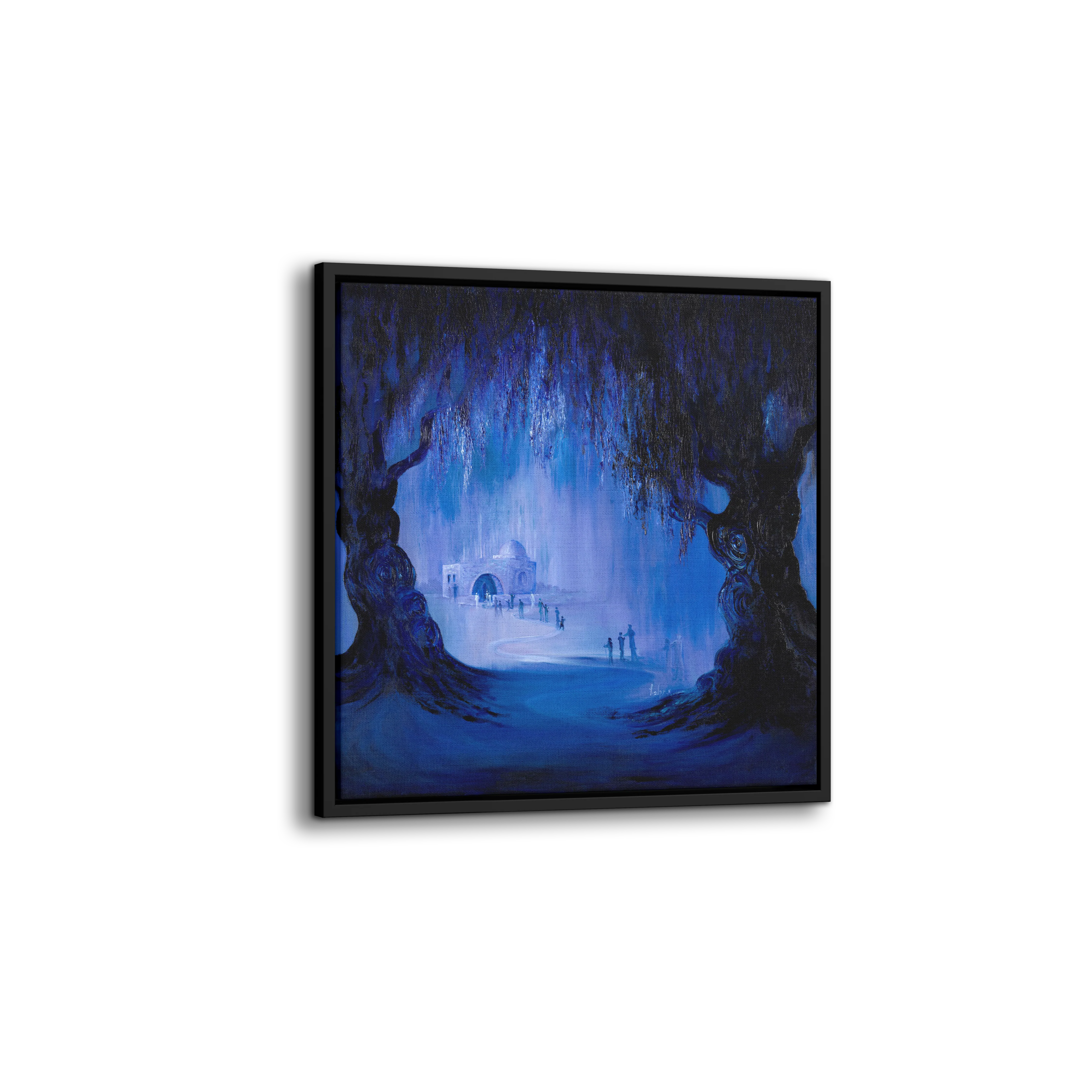 Rachel's Tomb at Night Abstract - 35x35