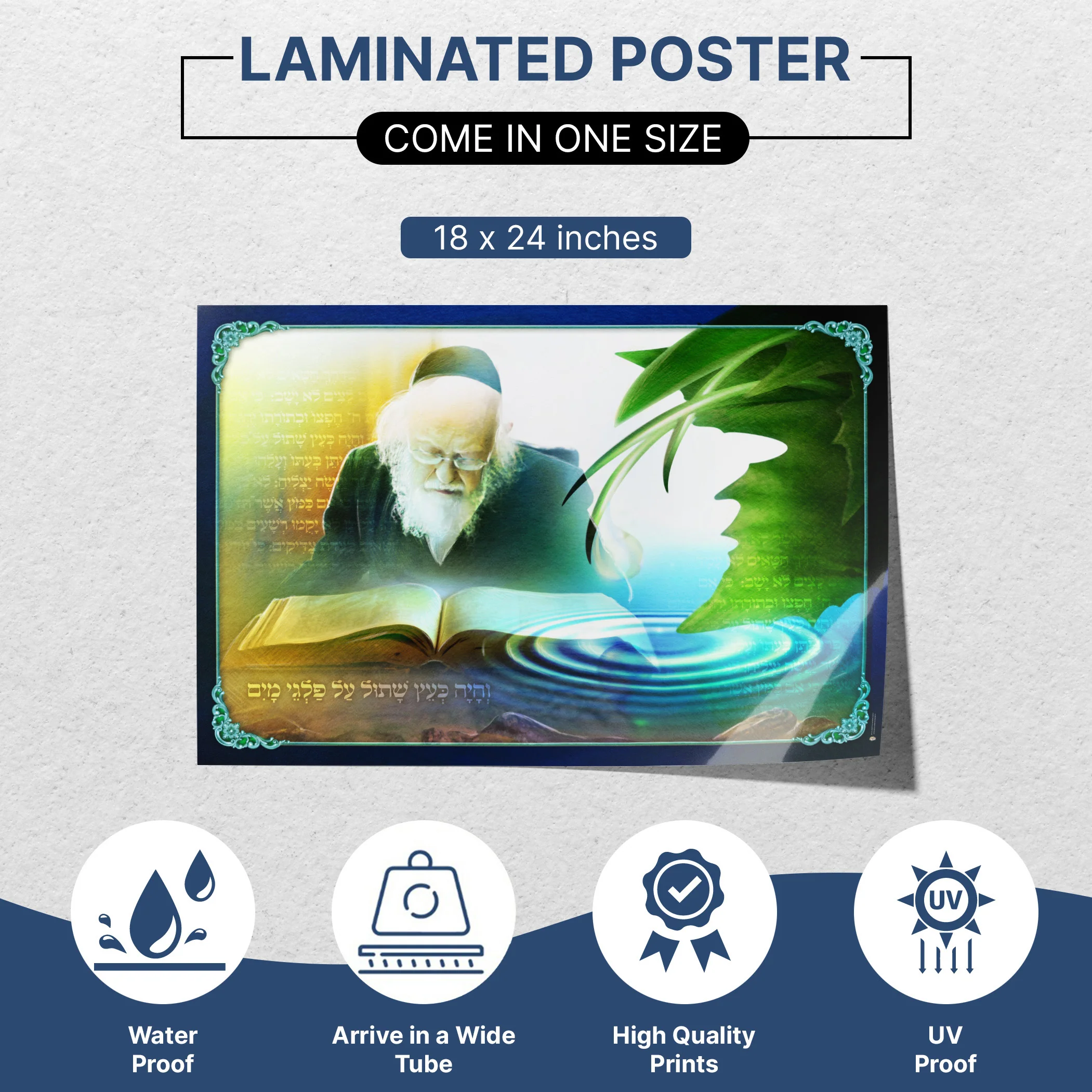 Ashrei Haish Poster - Inspirational Sukkah Wall Art