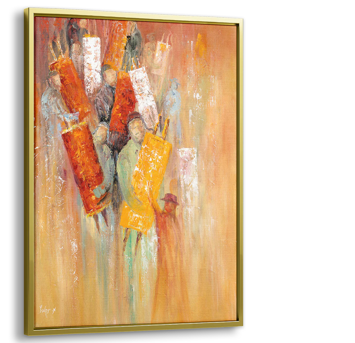 Simchat Torah Abstract Art - 40x28