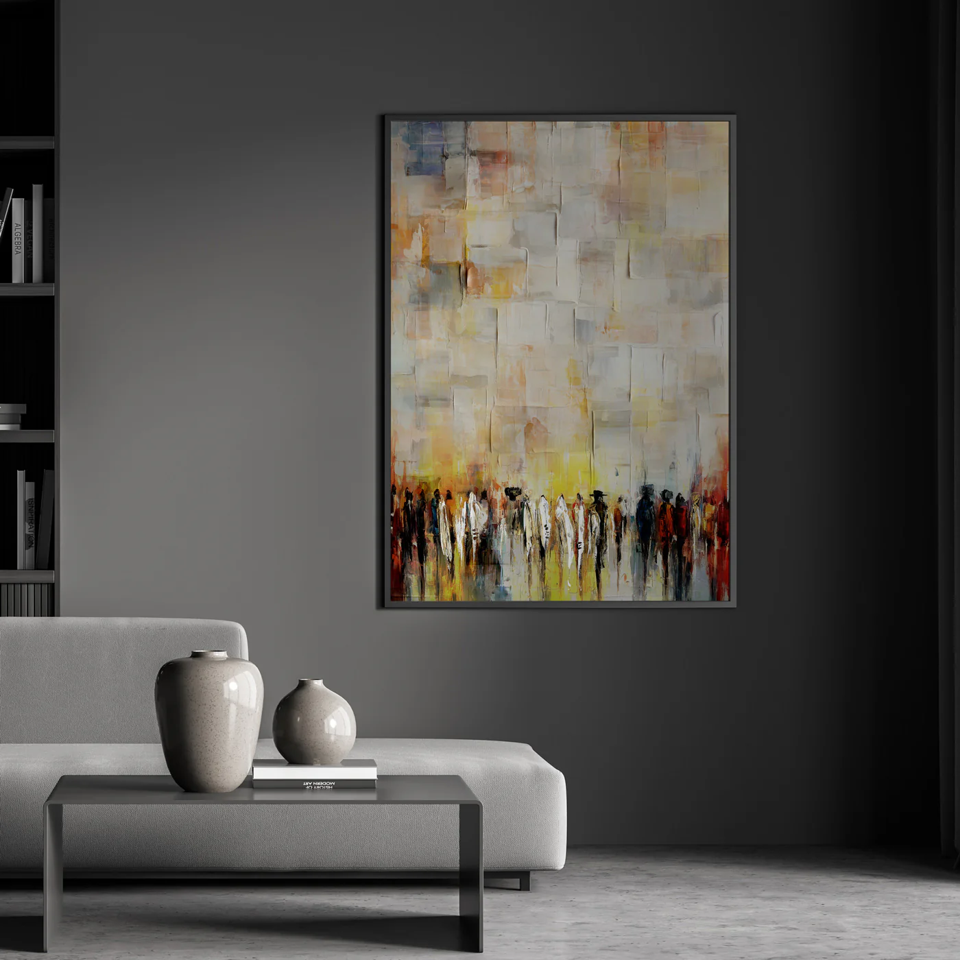 Subtle Abstract Art by Avigdor Ben-Ari - Western Wall