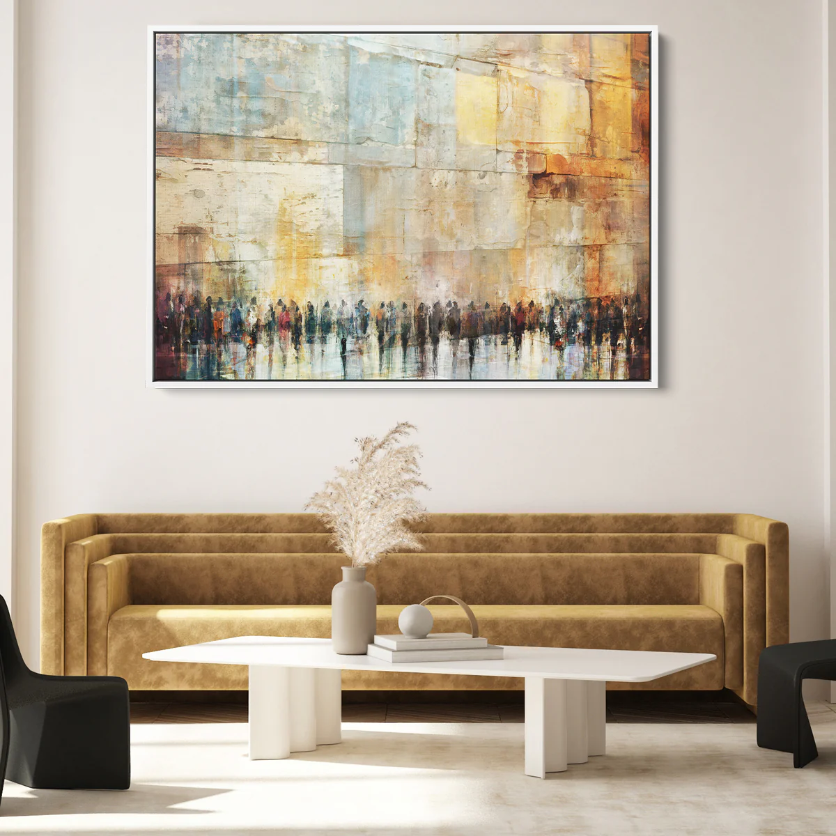 Echoes of Devotion, Contemporary Jewish Wall Art by Avigdor Ben-Ari