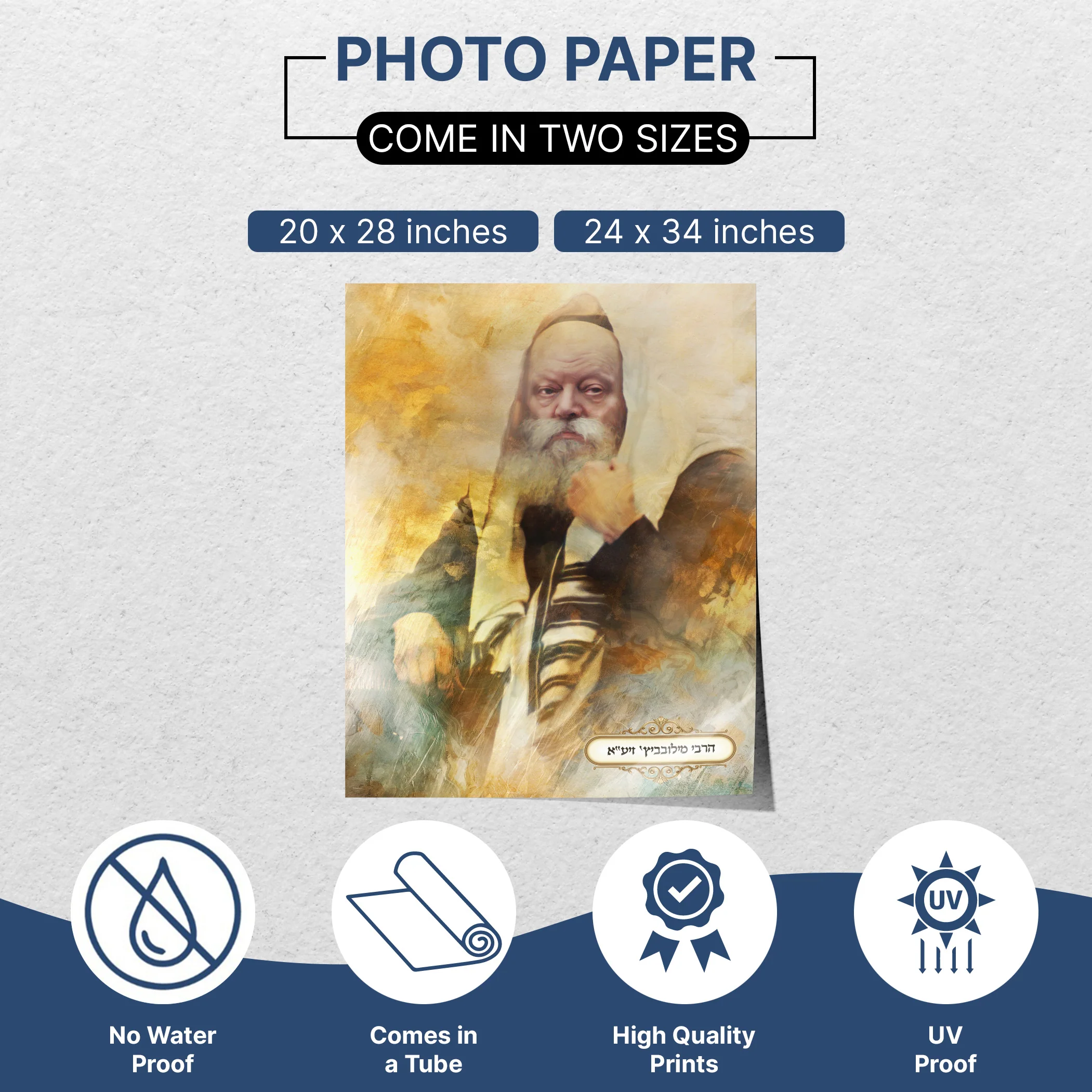 Lubavitch Rebbe Sukkah Decoration - Inspiring Sukkot Artwork