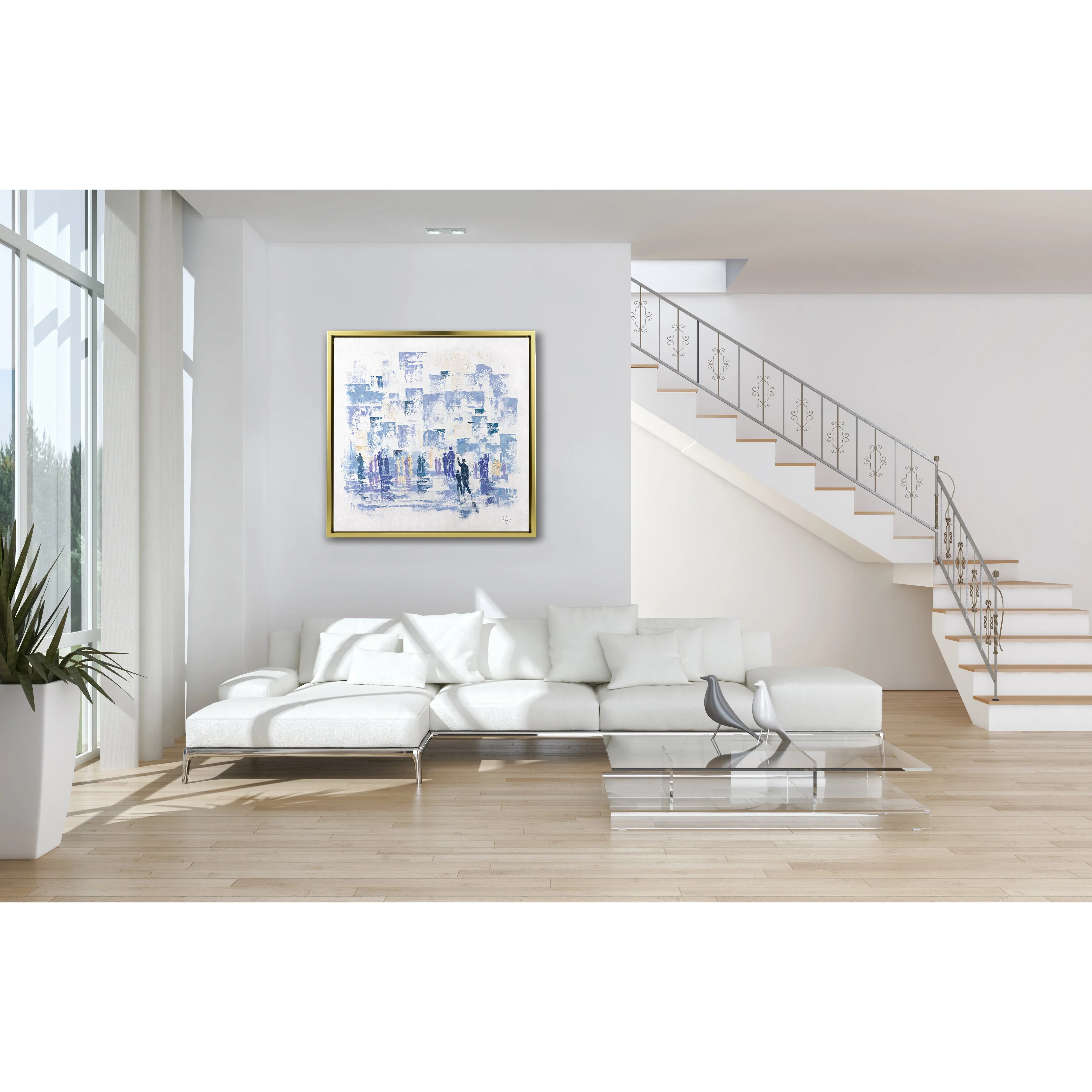 Modern Western Wall Abstract - 35x35