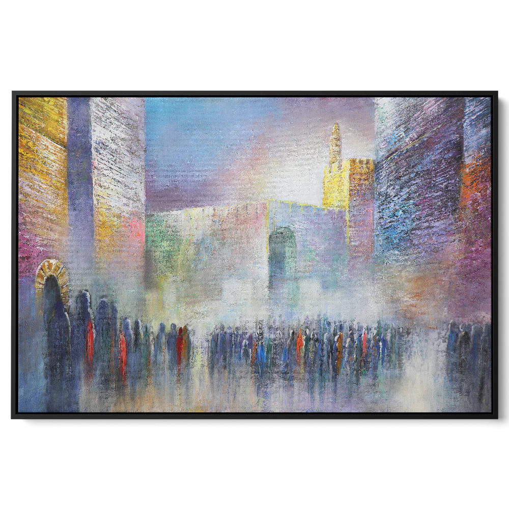 The Road to the Western Wall - Jerusalem Streets Art Print by Yossi Bitton