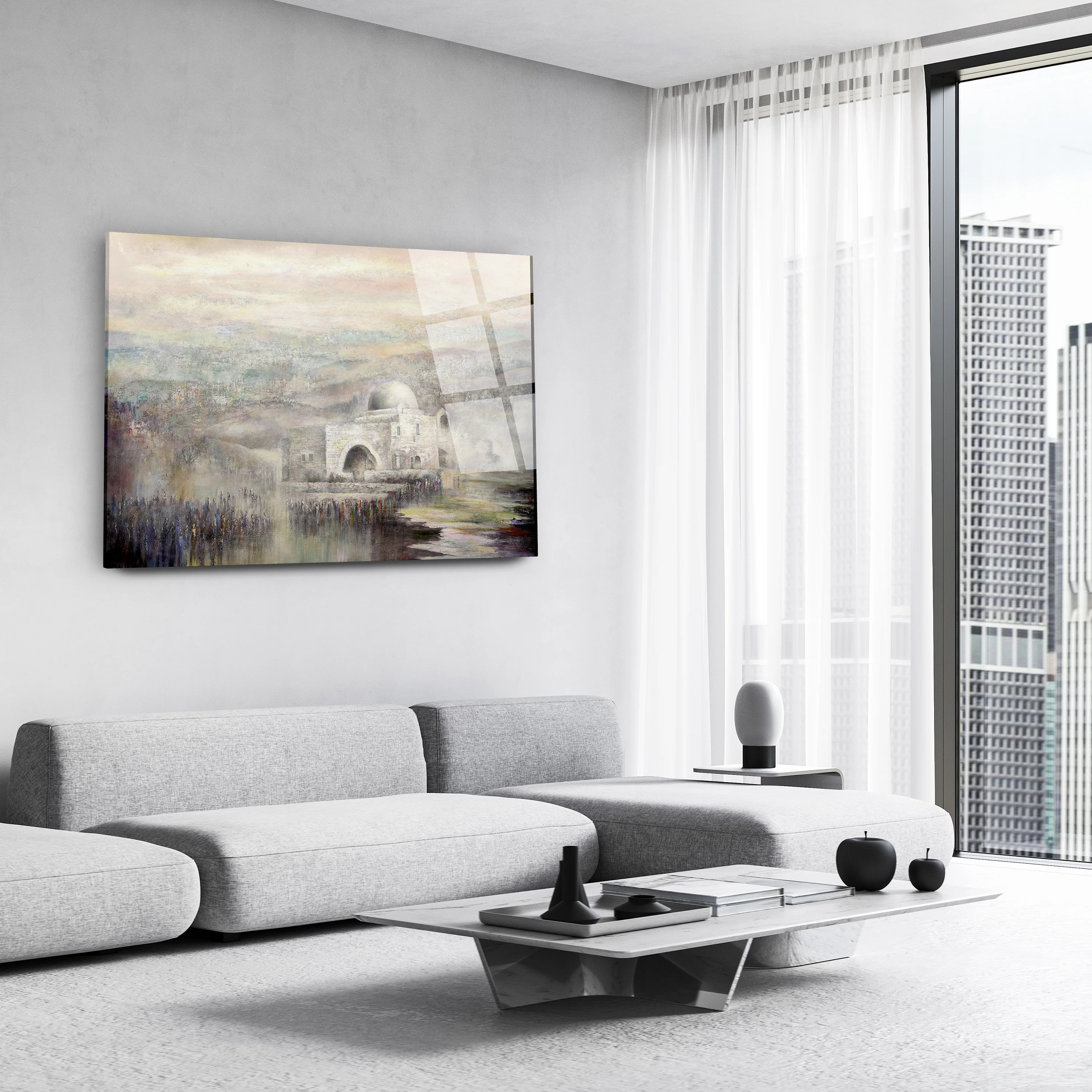 Rachel Tomb - Black and White Jewish Art Print of Israel's Sacred Site by Yossi Bitton