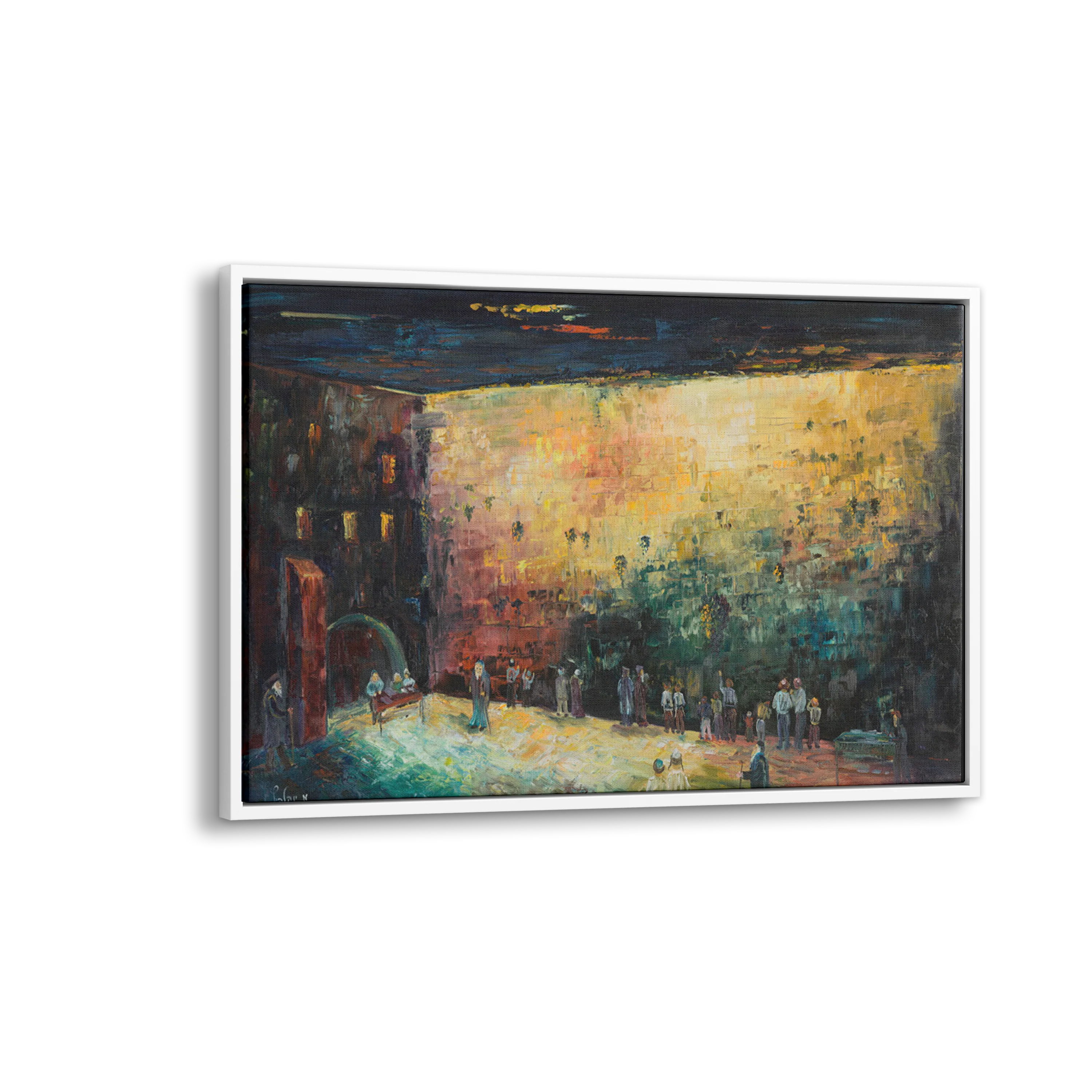 Black & Gold Western Wall Abstract - 51x24