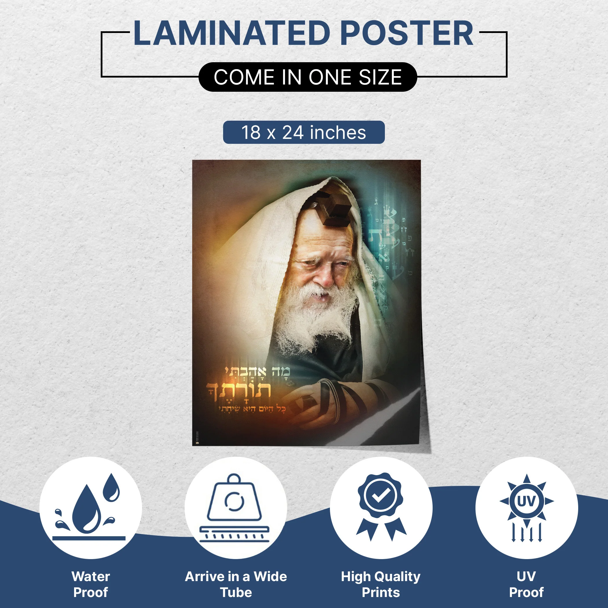 Rabbi Chaim Kanievsky Wisdom Poster - Spiritual Insight for Sukkot