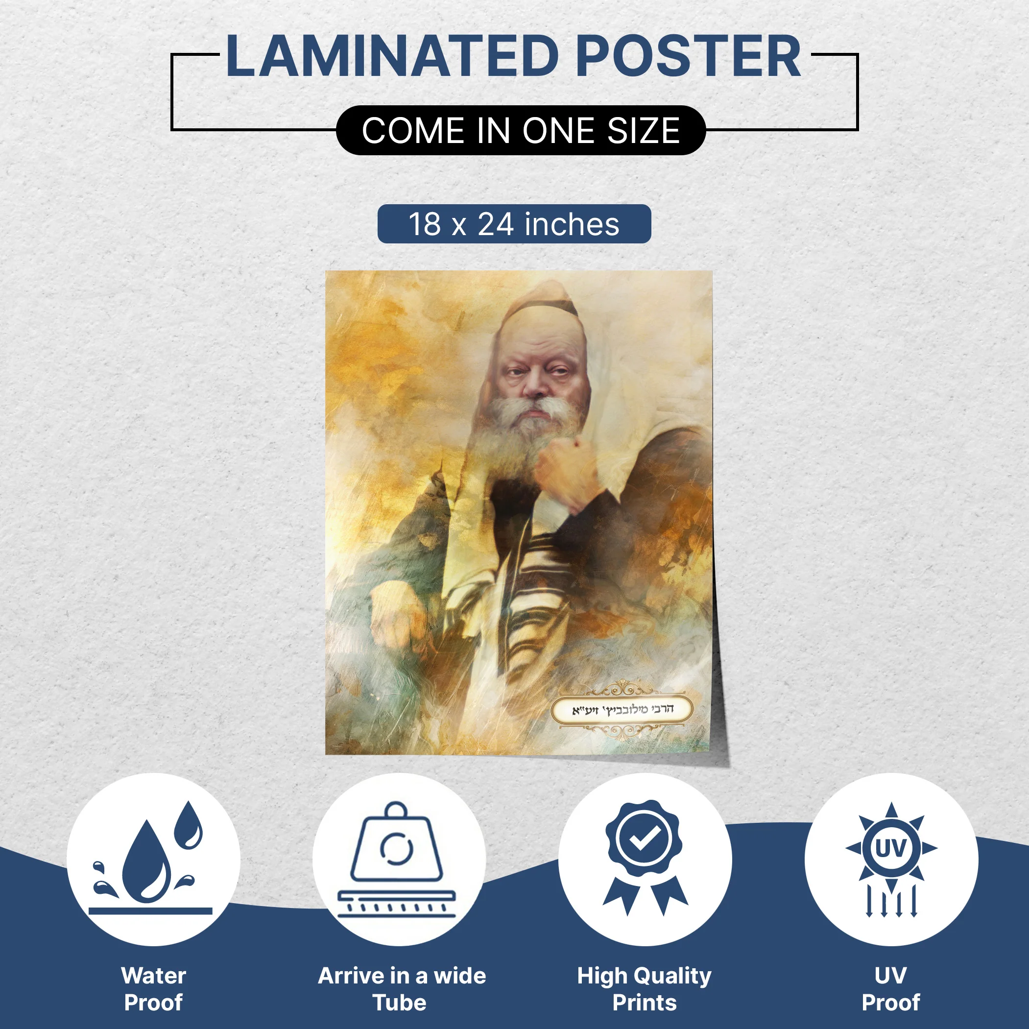 Lubavitch Rebbe Sukkah Decoration - Inspiring Sukkot Artwork