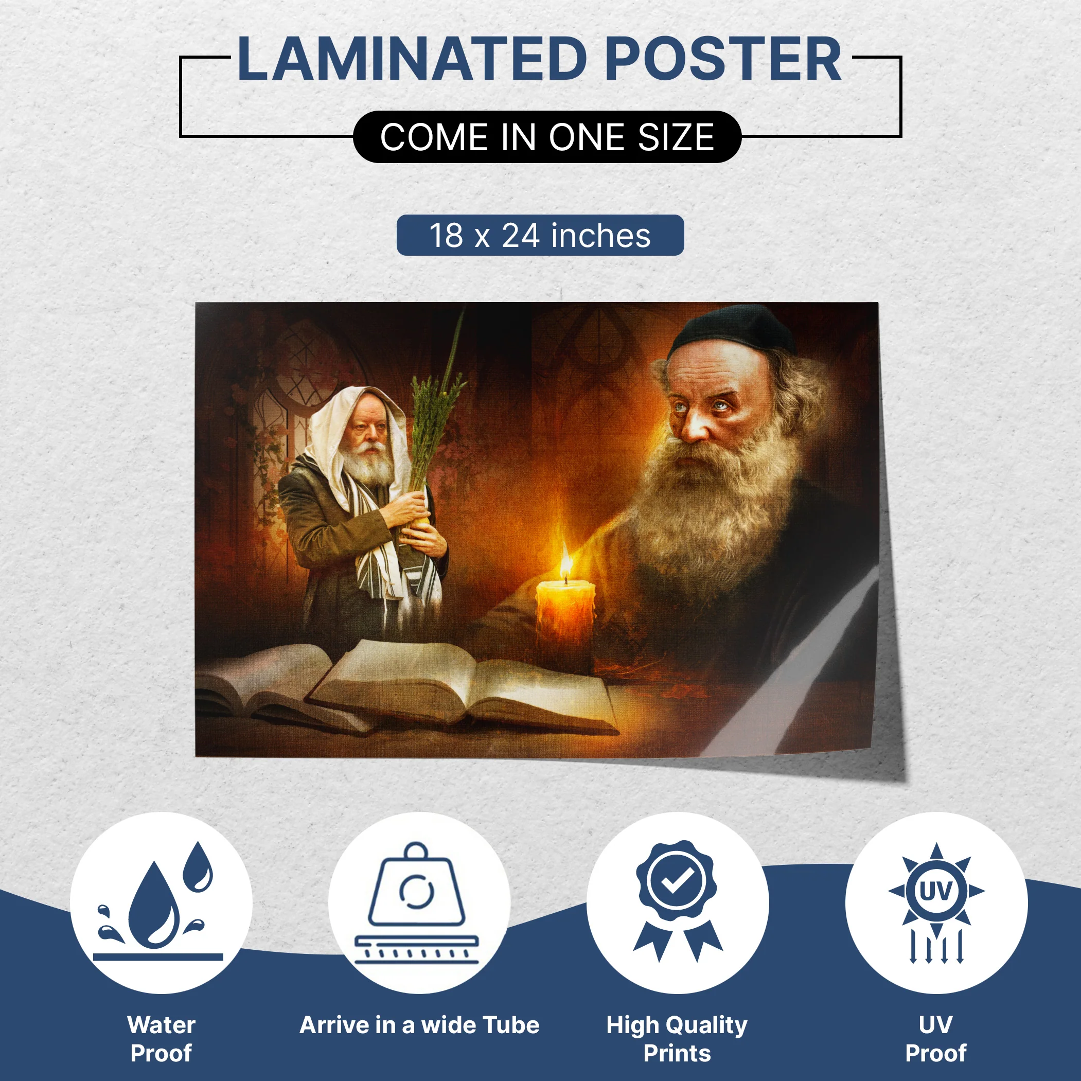 Lubavitch Rebbe Sukkah Poster �C Baal HaTanya Artwork