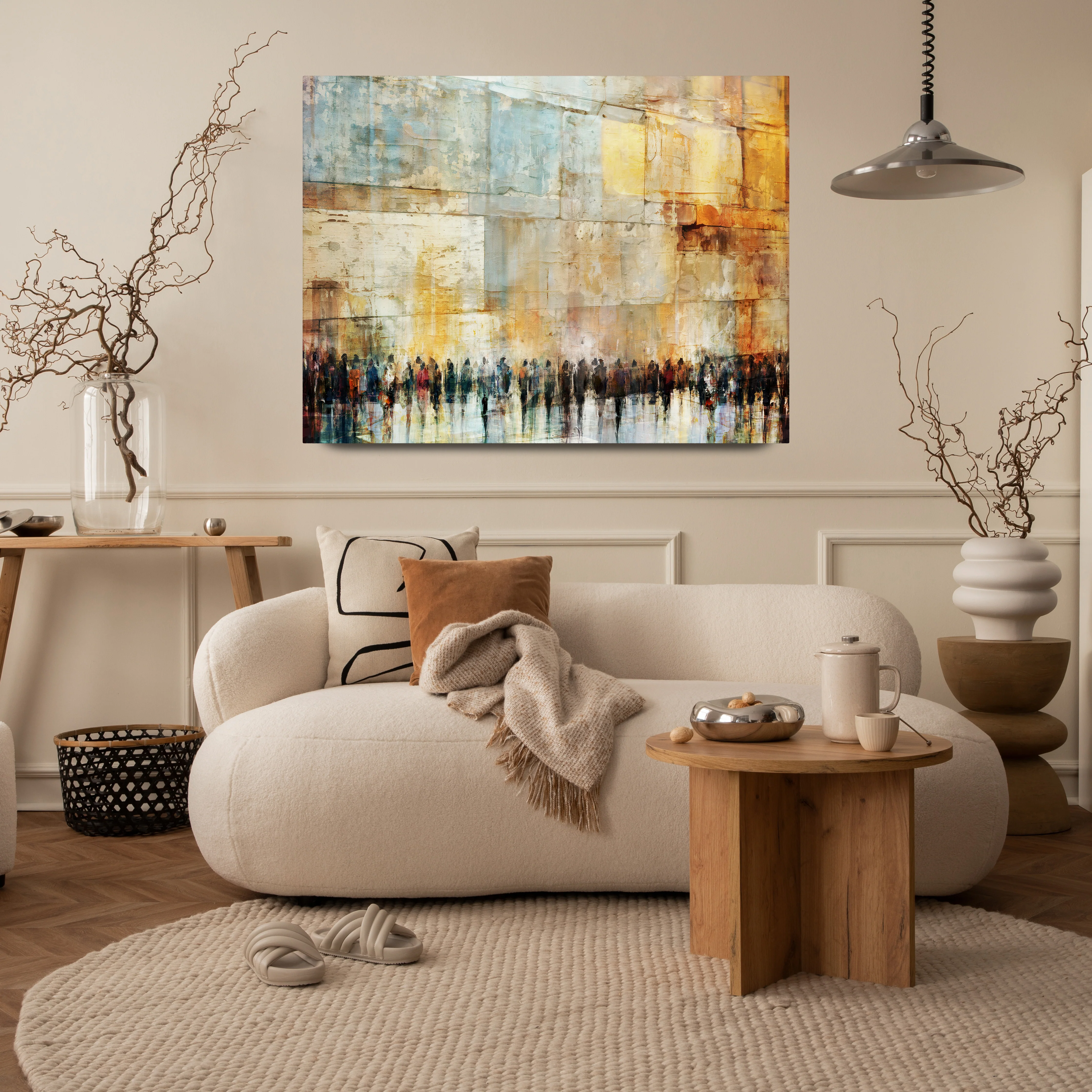 Echoes of Devotion, Contemporary Jewish Wall Art by Avigdor Ben-Ari