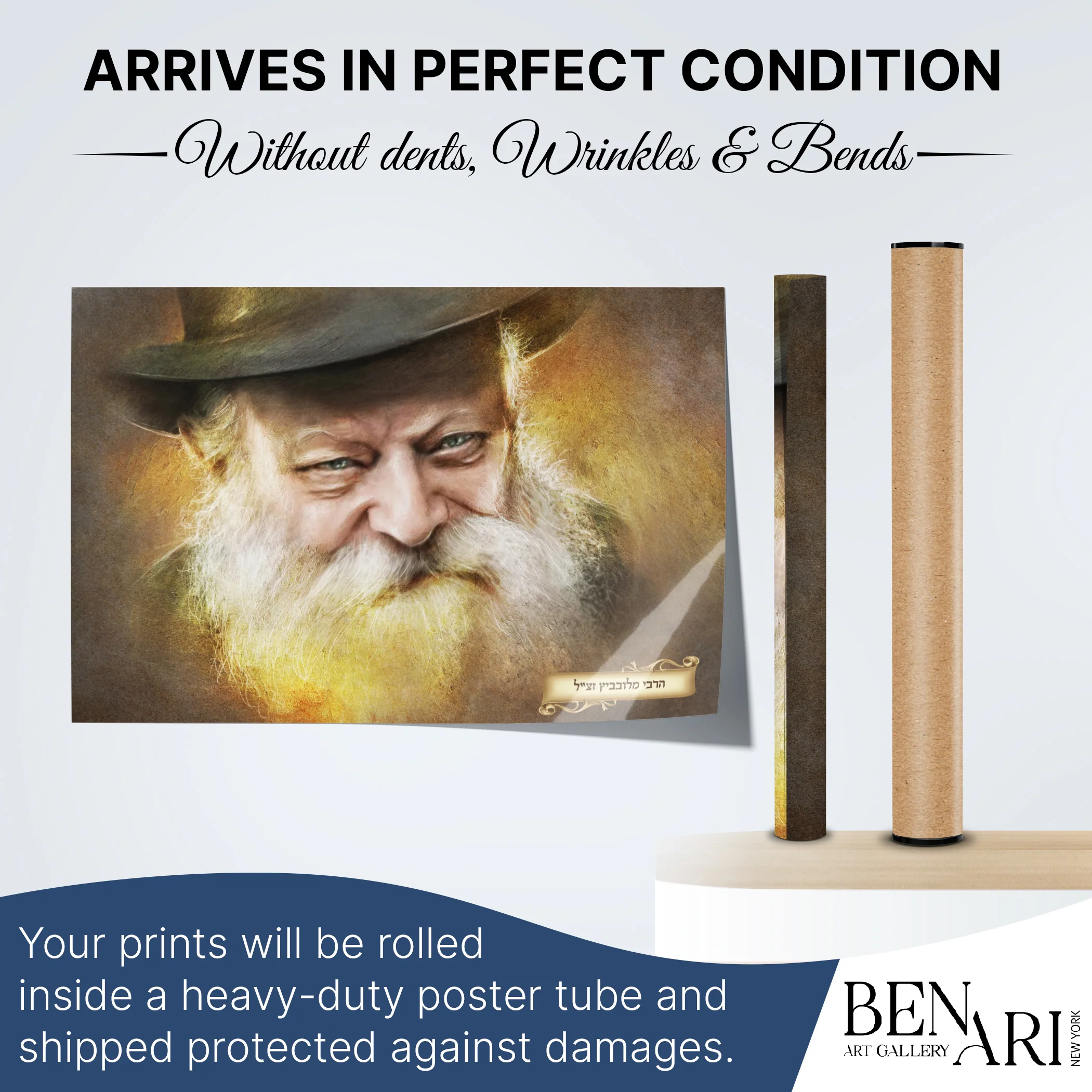 Joyful Spirit - Smiling Lubavitch Rebbe Sukkot Poster