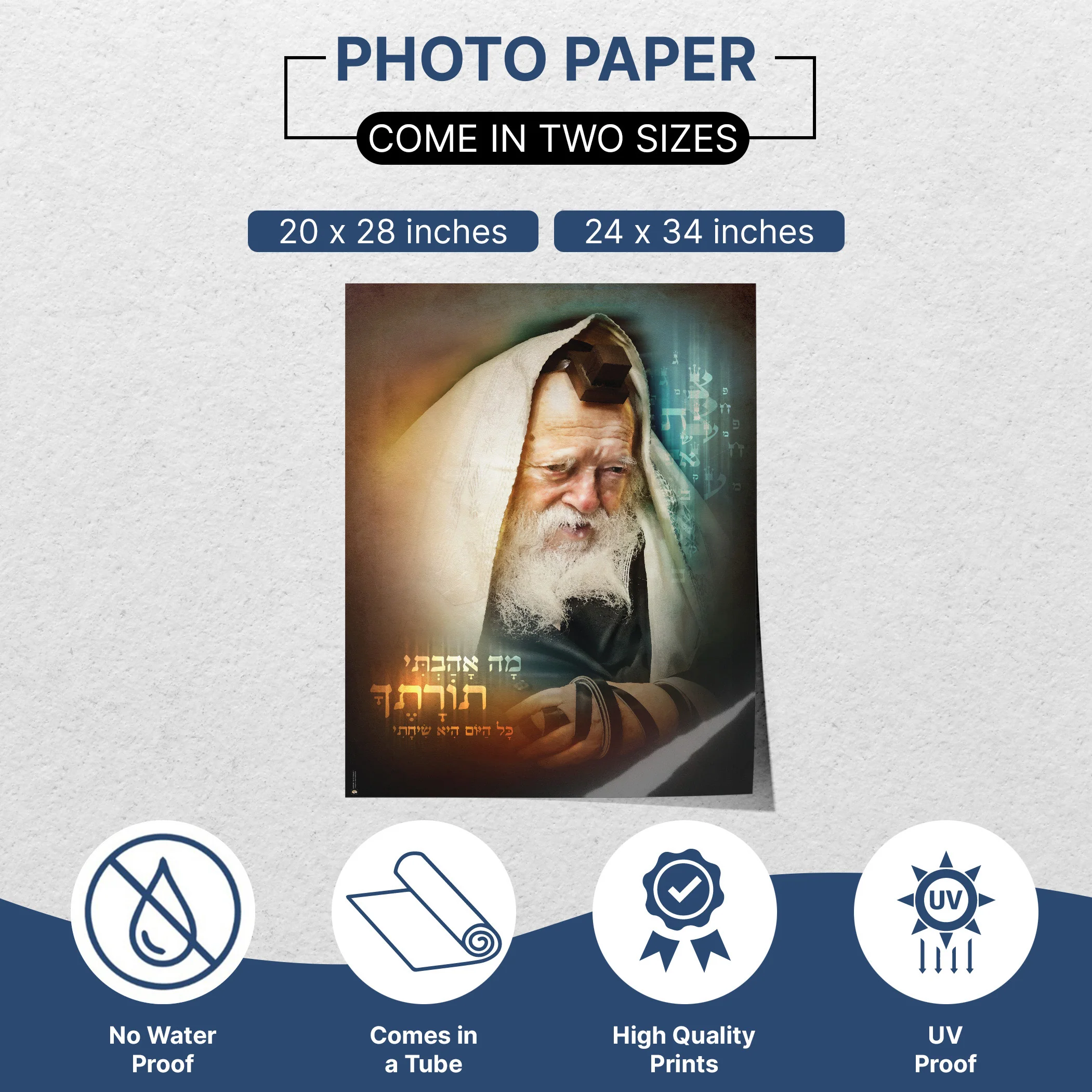 Rabbi Chaim Kanievsky Wisdom Poster - Spiritual Insight for Sukkot