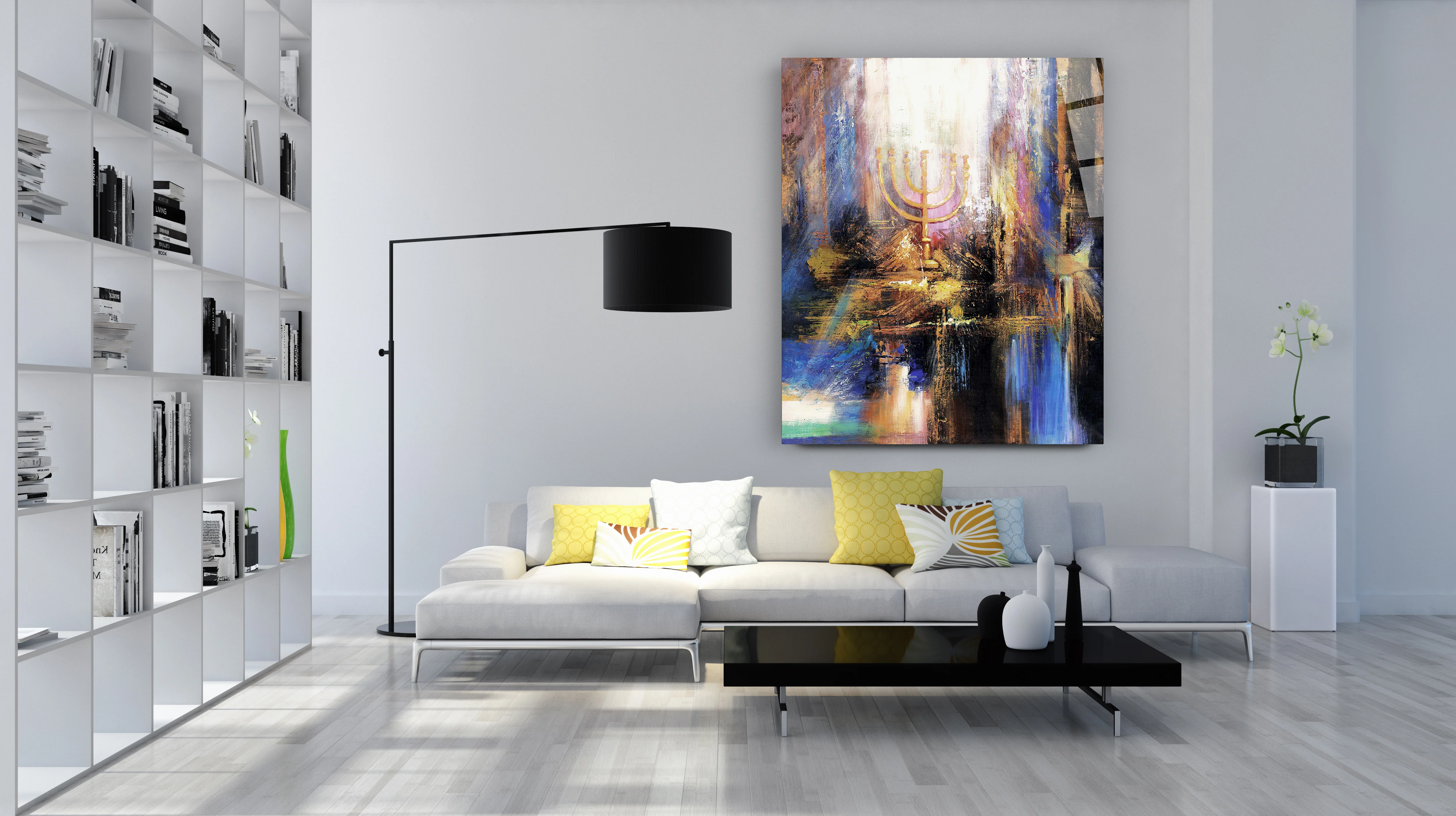 The Mishkan - Menorah in the Tabernacle Art Print by Yossi Bitton