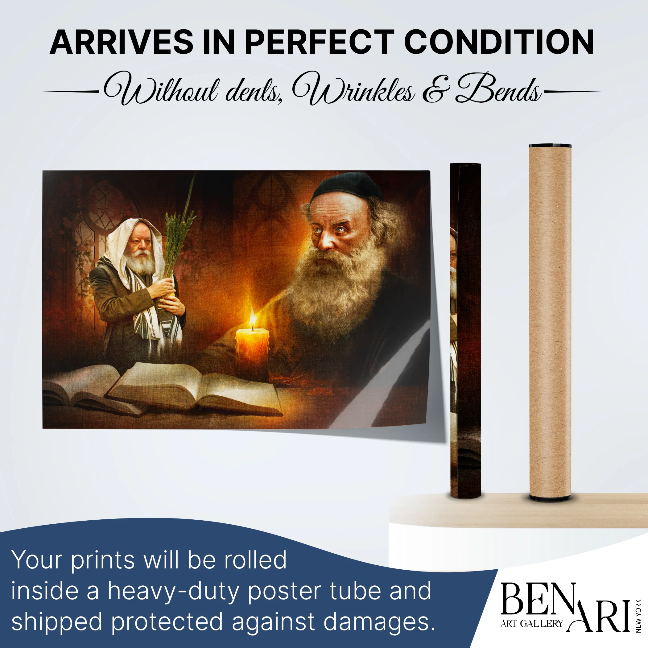 Lubavitch Rebbe Sukkah Poster �C Baal HaTanya Artwork