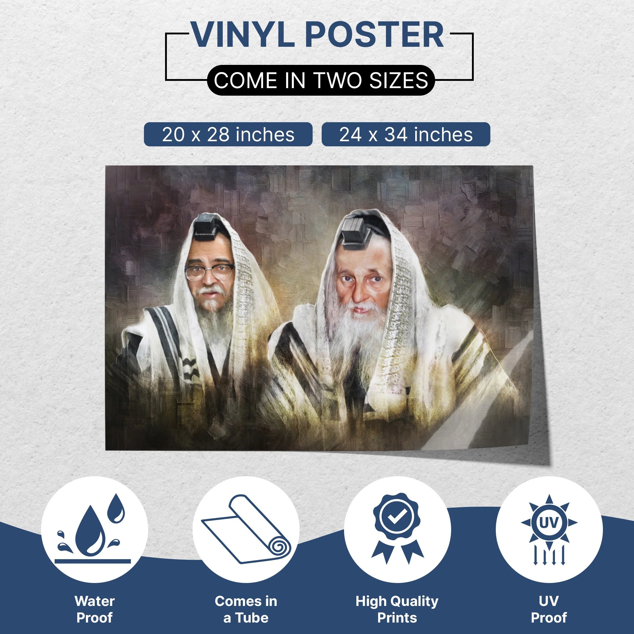 Satmar Rebbes Sukkah Poster �C Teitelbaum Portrait Art