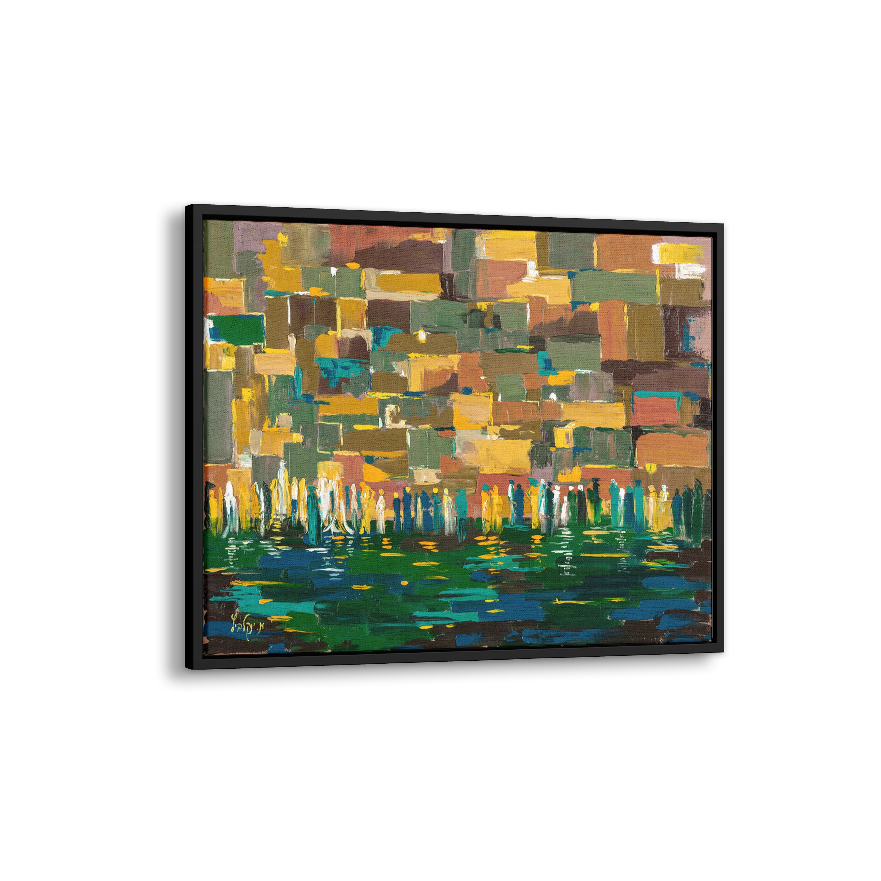 Western Wall Abstract in Browns - 35x35