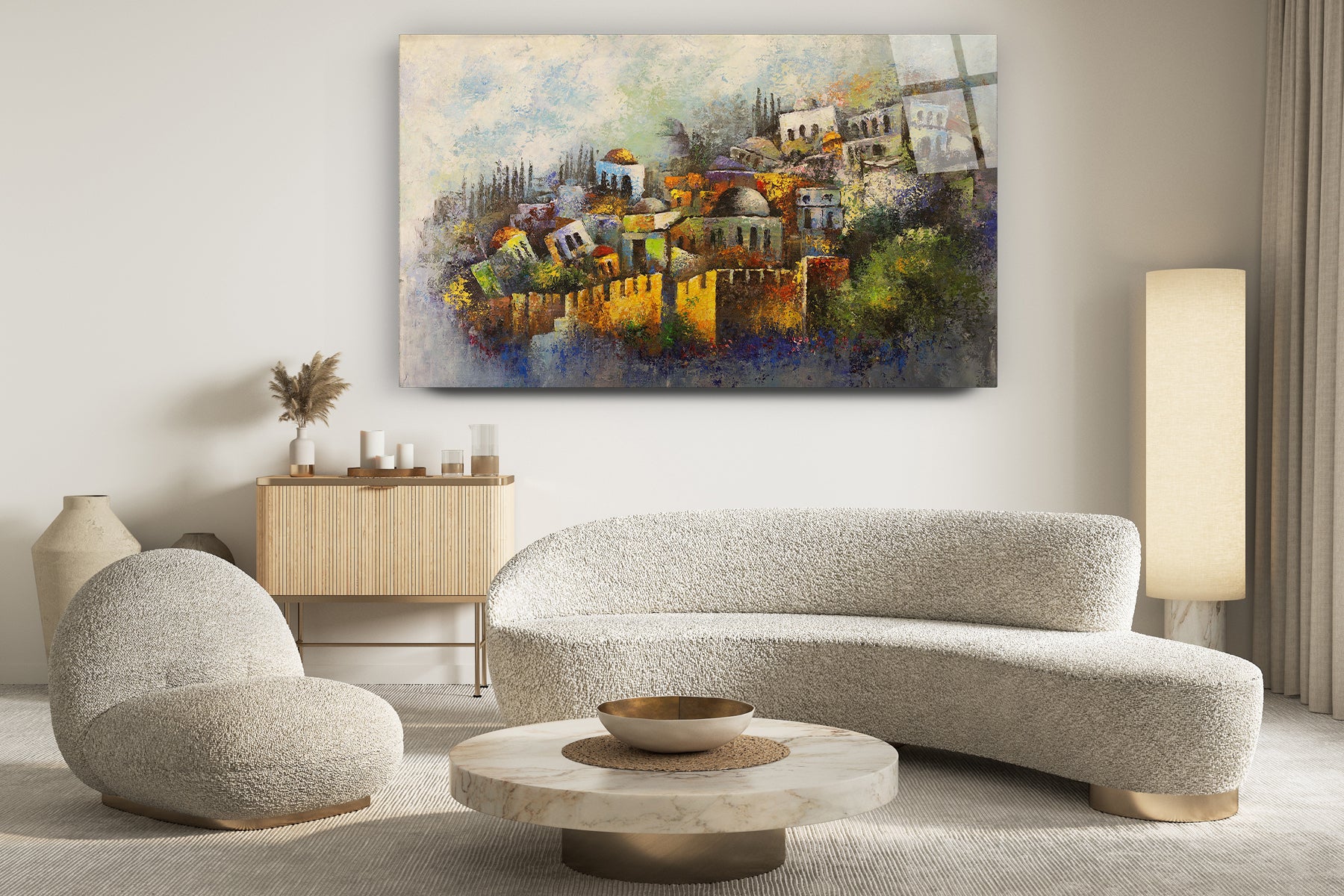 Jerusalem - Yossi Bitton's Modern Interpretation of Jewish Art on Acrylic