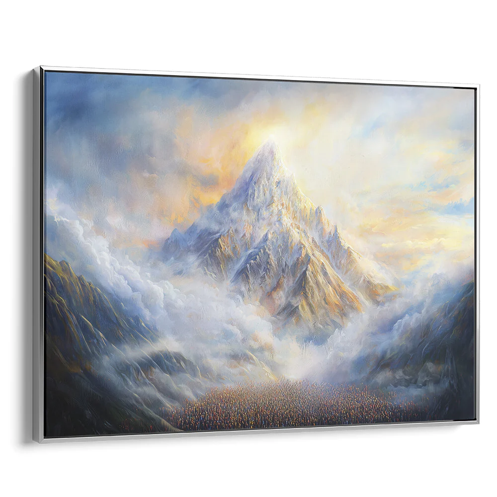 Revelation at Sinai �C Jewish Wall Art | Contemporary Jewish Art Decor by Avigdor Ben-Ari