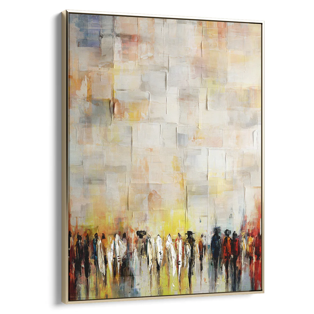 Subtle Abstract Art by Avigdor Ben-Ari - Western Wall