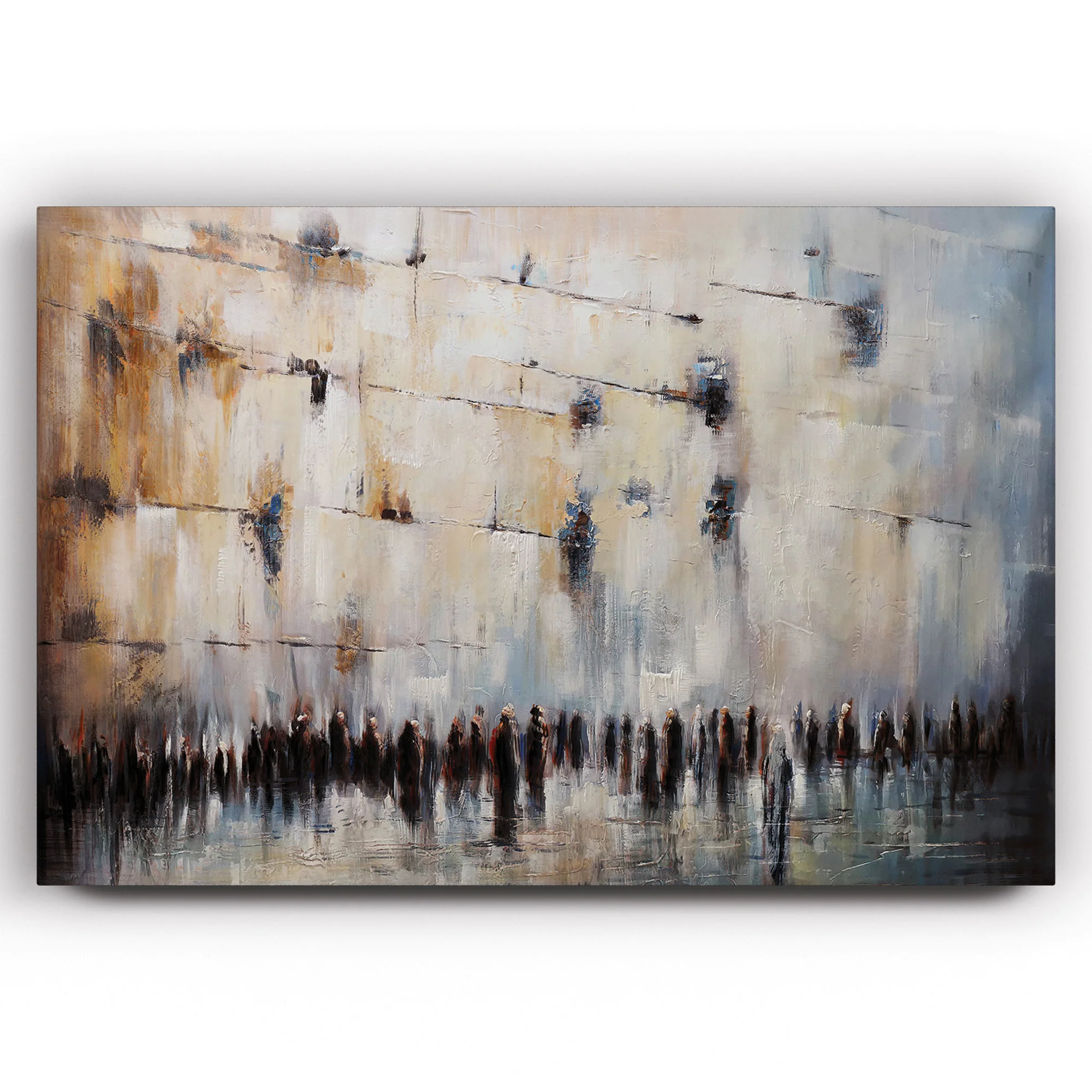 Jerusalem Heartbeat - Abstract Western Wall Art by Yossi Bitton