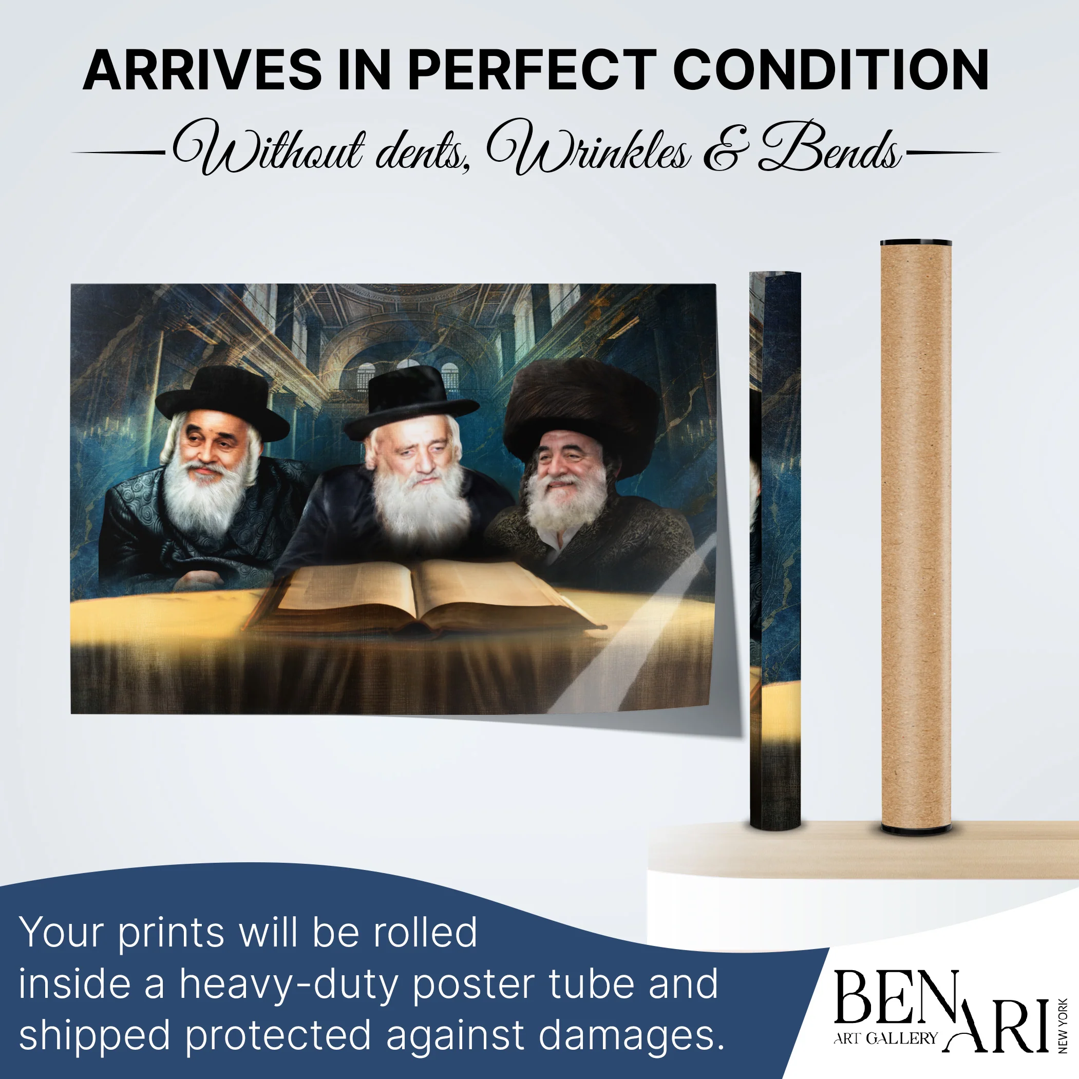 Vizhnitz Rabbis Sukkah Poster �C Torah Legacy Artwork