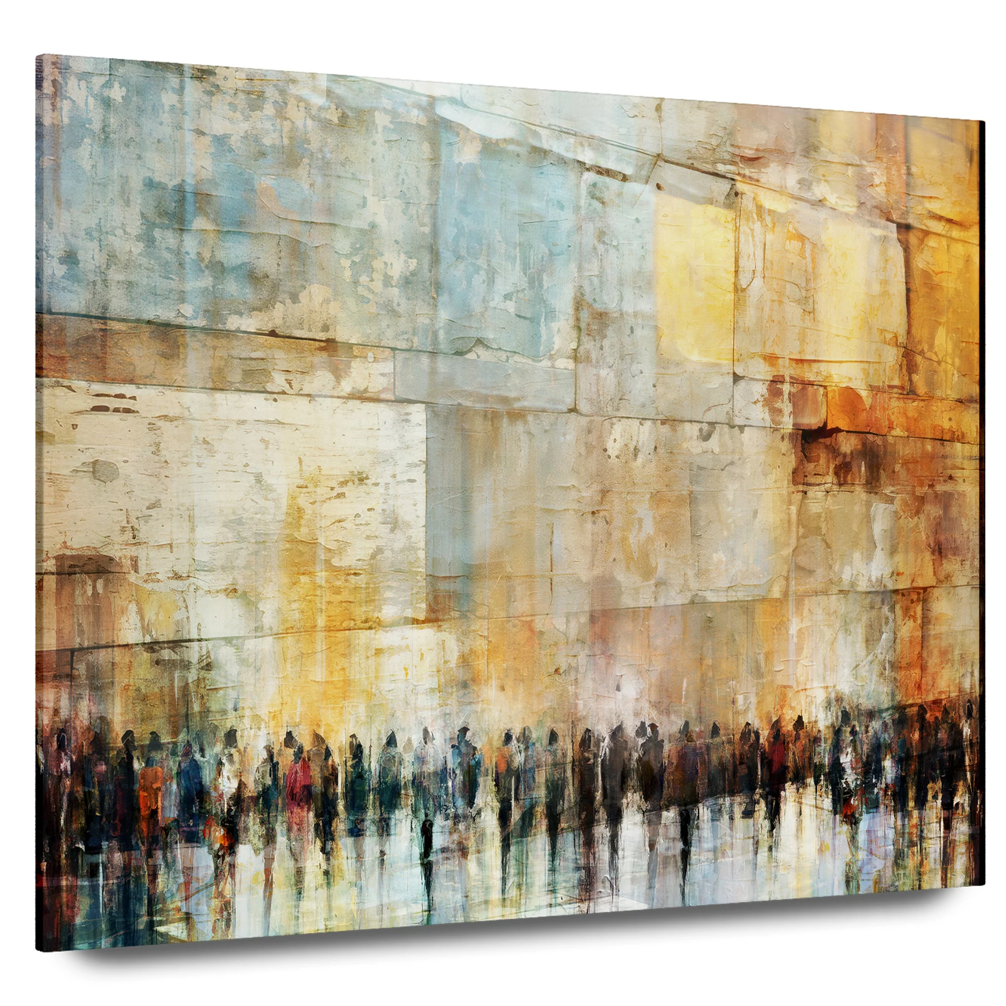 Echoes of Devotion, Contemporary Jewish Wall Art by Avigdor Ben-Ari