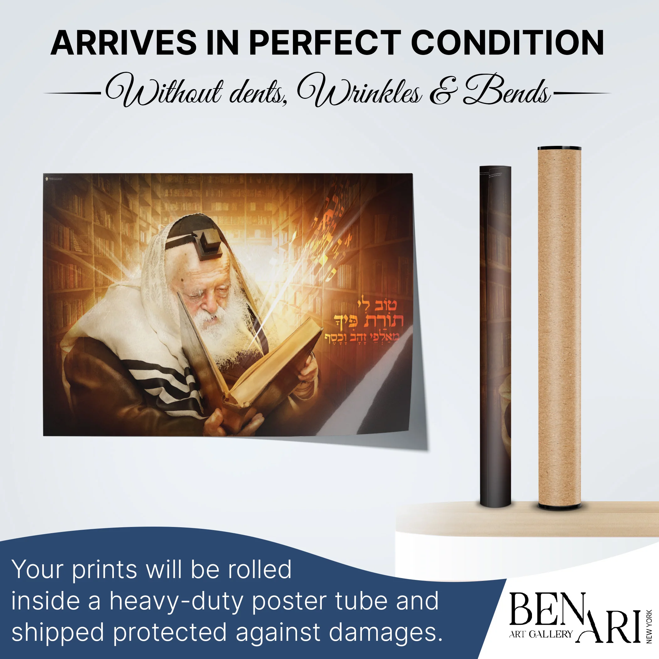 Rabbi Chaim Kanievsky Engrossed in Torah - Scholarly Sukkot Poster