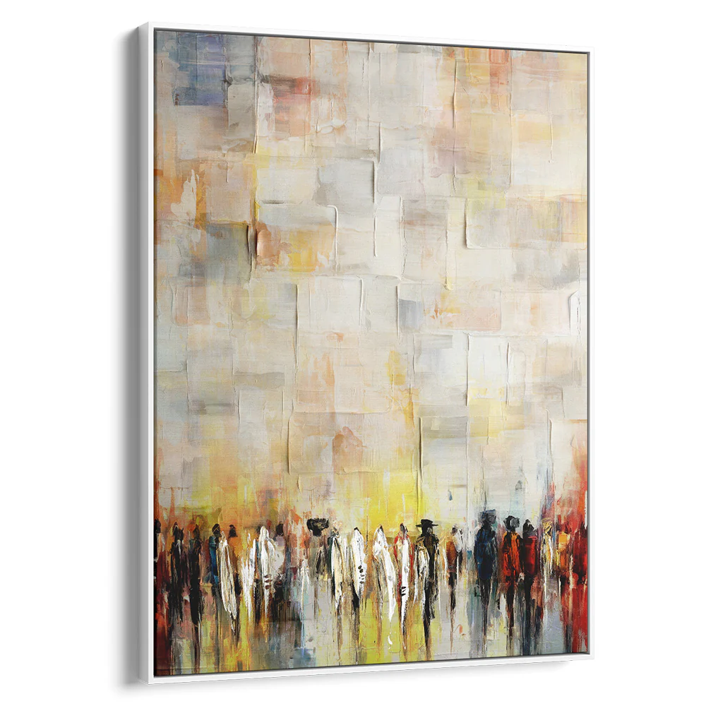 Subtle Abstract Art by Avigdor Ben-Ari - Western Wall