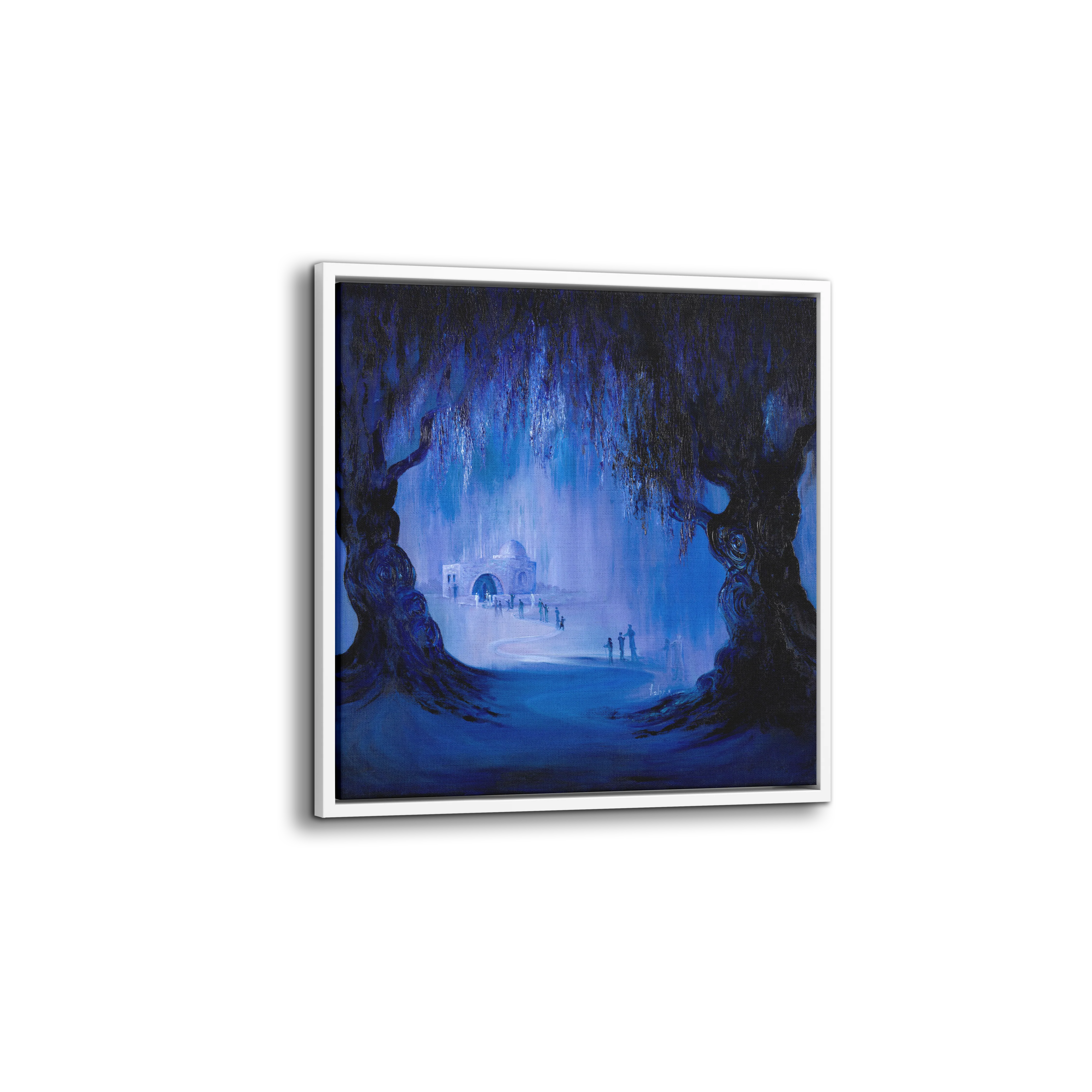 Rachel's Tomb at Night Abstract - 35x35