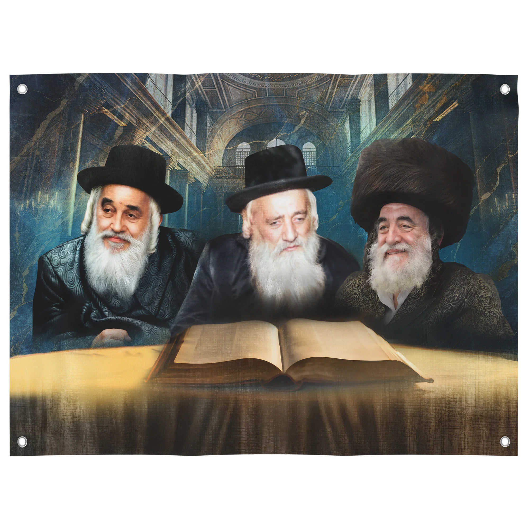 Vizhnitz Rabbis Sukkah Poster �C Torah Legacy Artwork