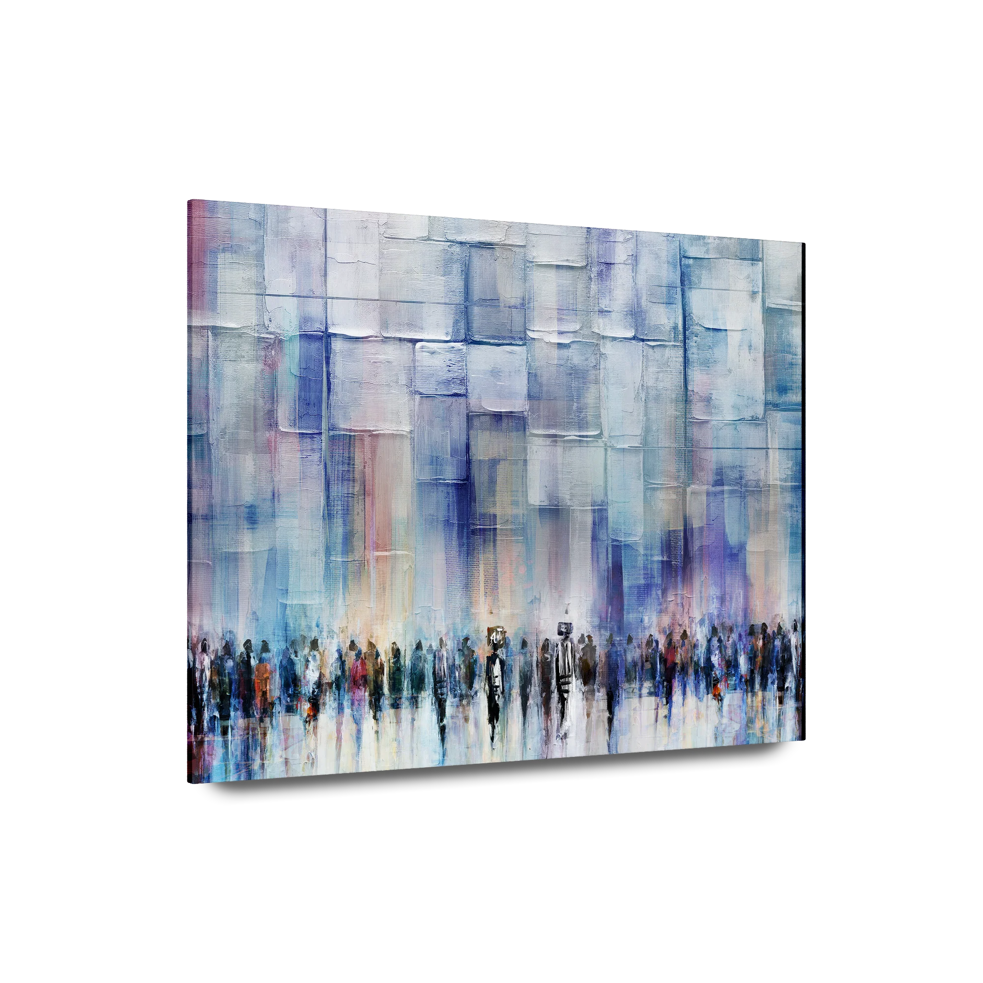 Serene Blessings, Light Blue Western Wall - Contemporary Jewish Wall Art by Avigdor Ben-Ari