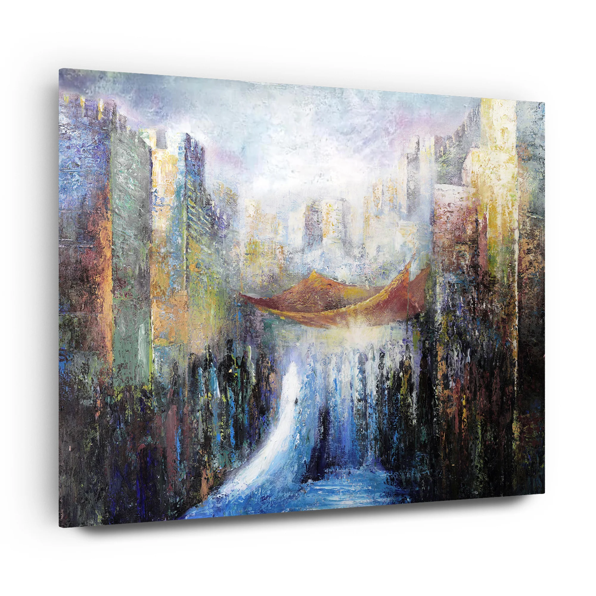 Wedding in Jerusalem - Jewish Chuppa Ceremony Art by Yossi Bitton