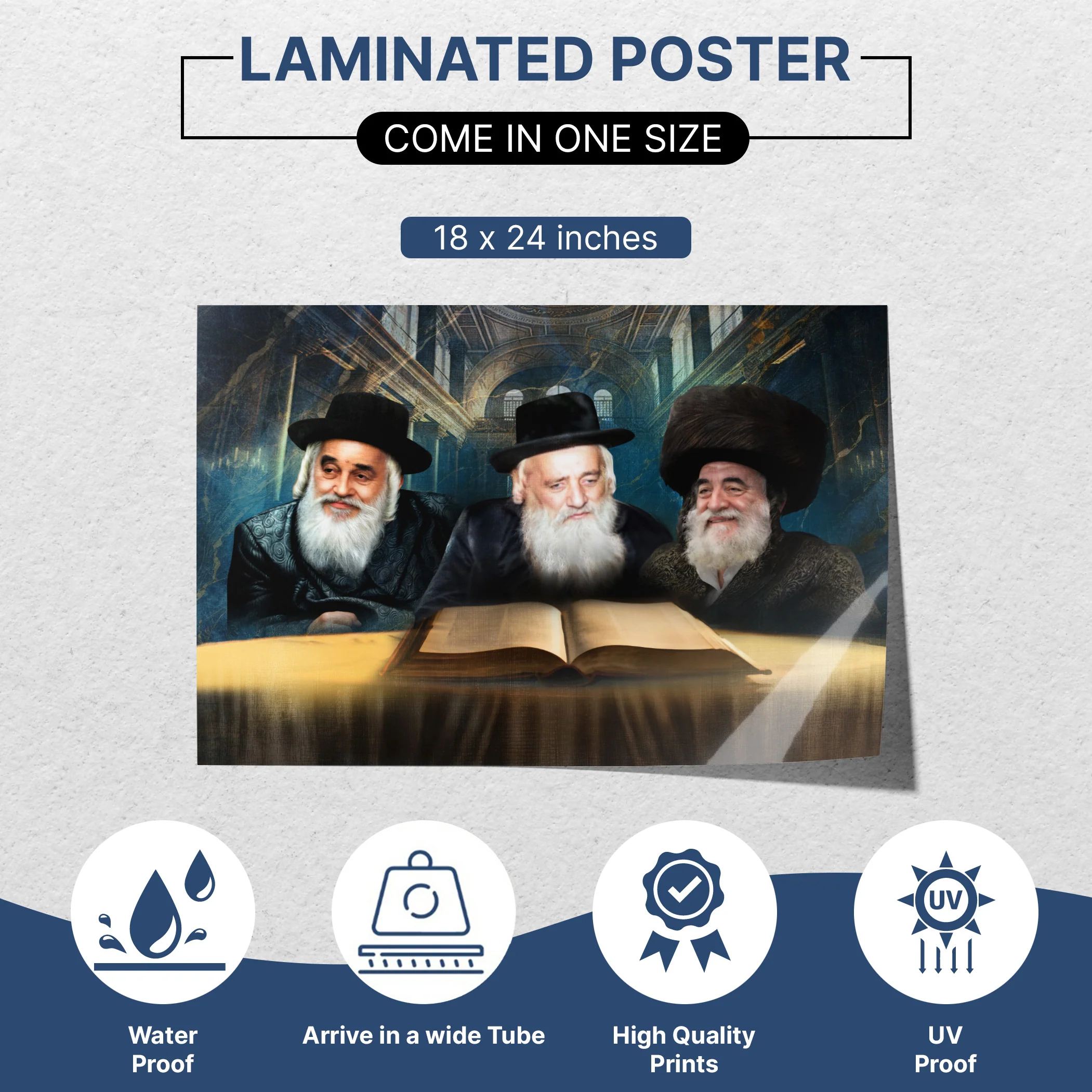 Vizhnitz Rabbis Sukkah Poster �C Torah Legacy Artwork