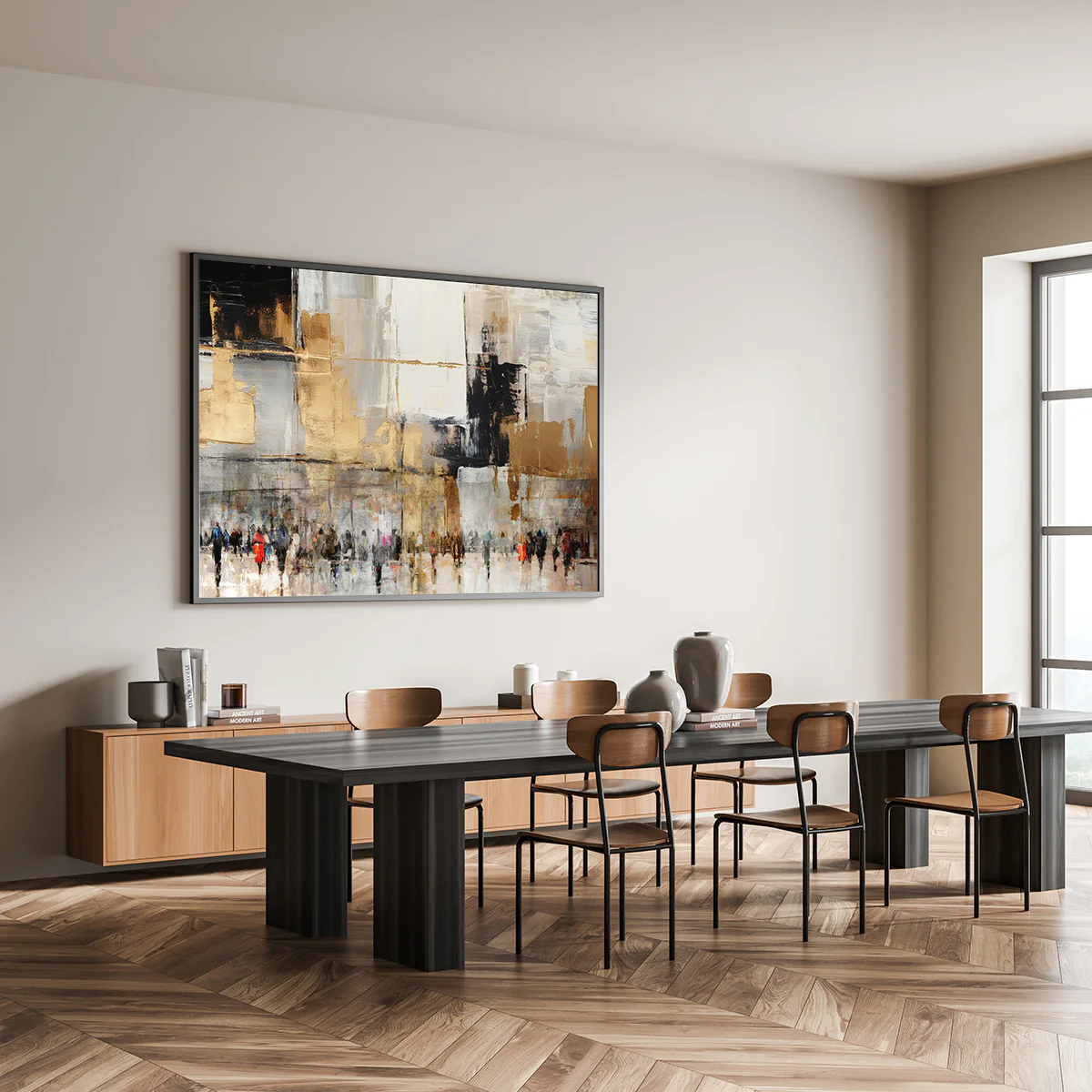 Western Wall - Abstract Jewish Art by Avigdor Ben-Ari