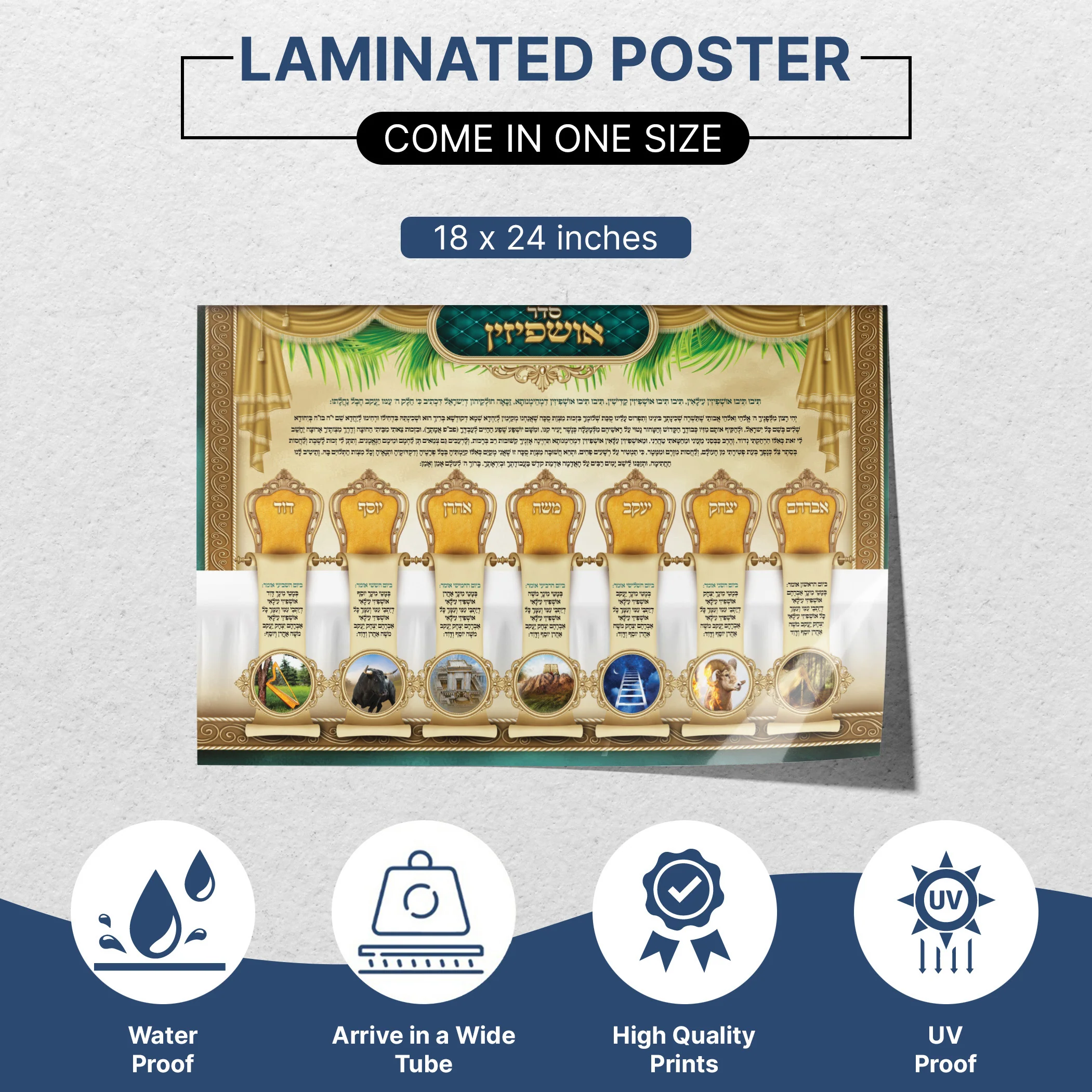 Seder Ushpizin - Welcoming the Guests Sukkot Poster