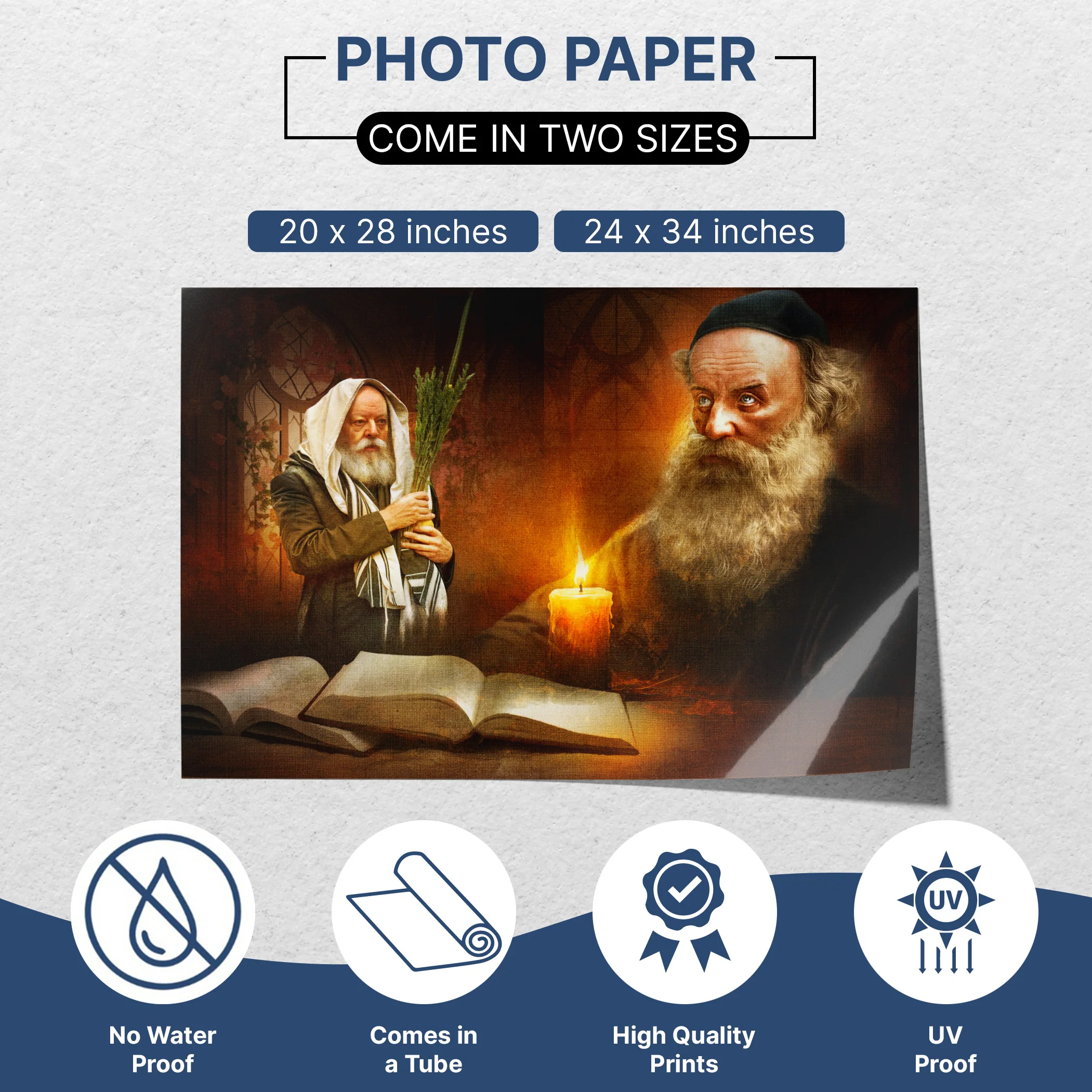 Lubavitch Rebbe Sukkah Poster �C Baal HaTanya Artwork