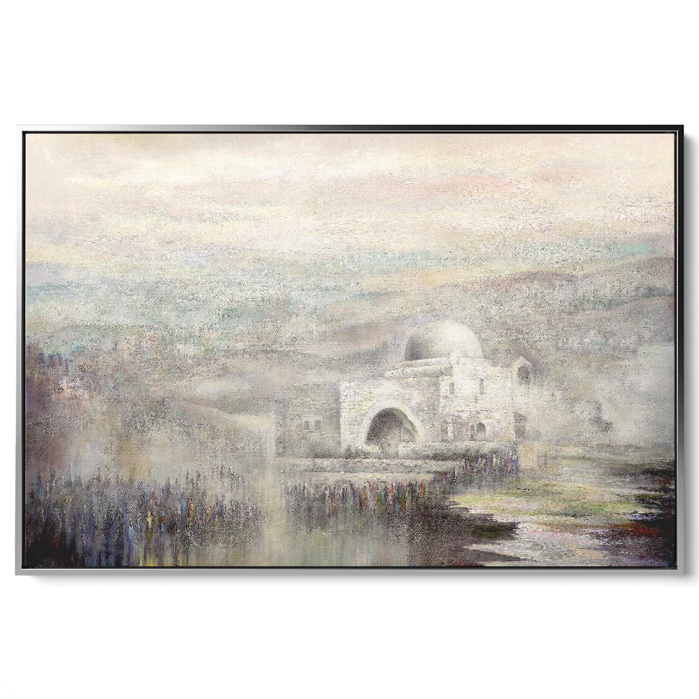 Rachel Tomb - Black and White Jewish Art Print of Israel's Sacred Site by Yossi Bitton