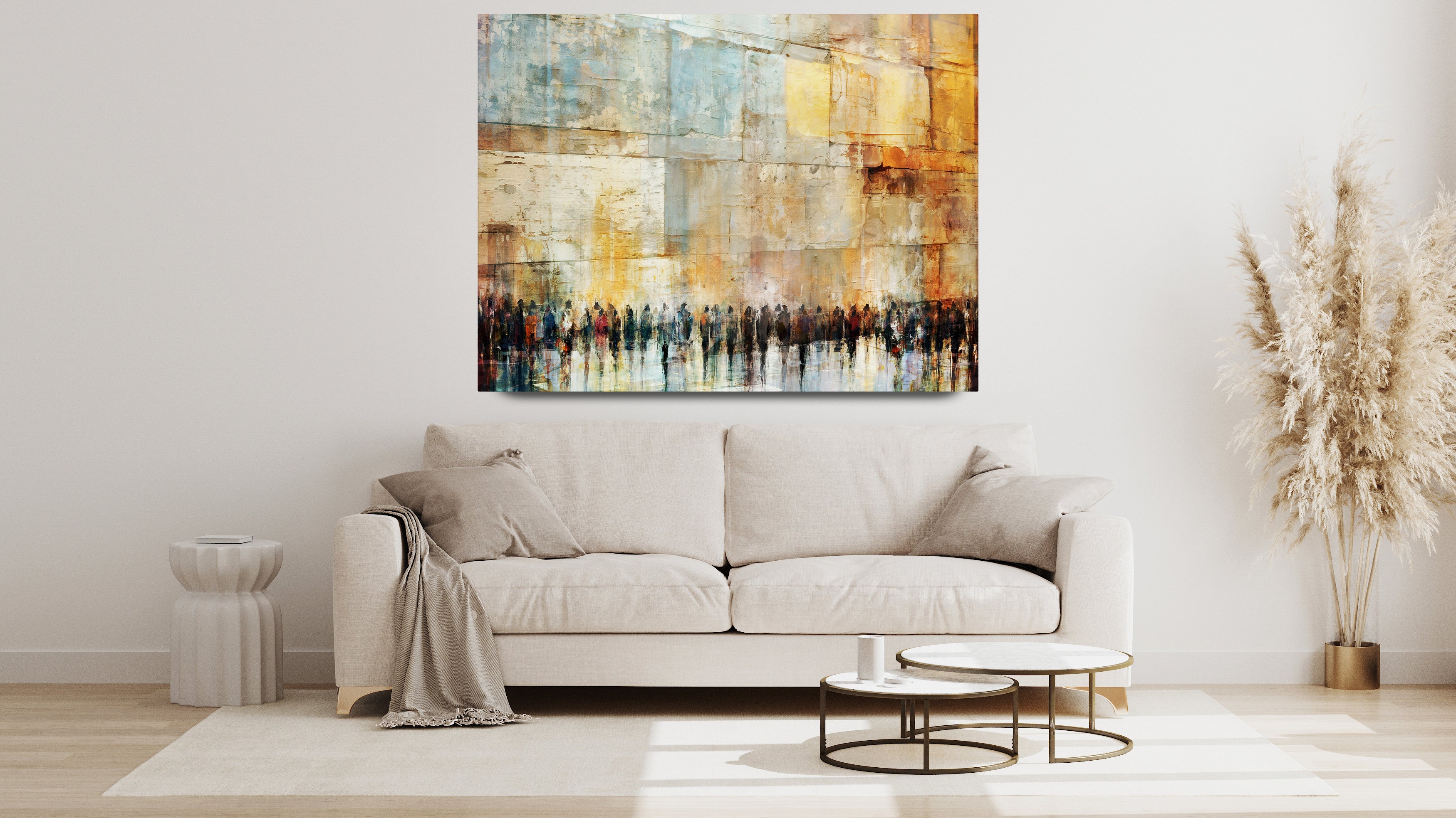 Echoes of Devotion, Contemporary Jewish Wall Art by Avigdor Ben-Ari