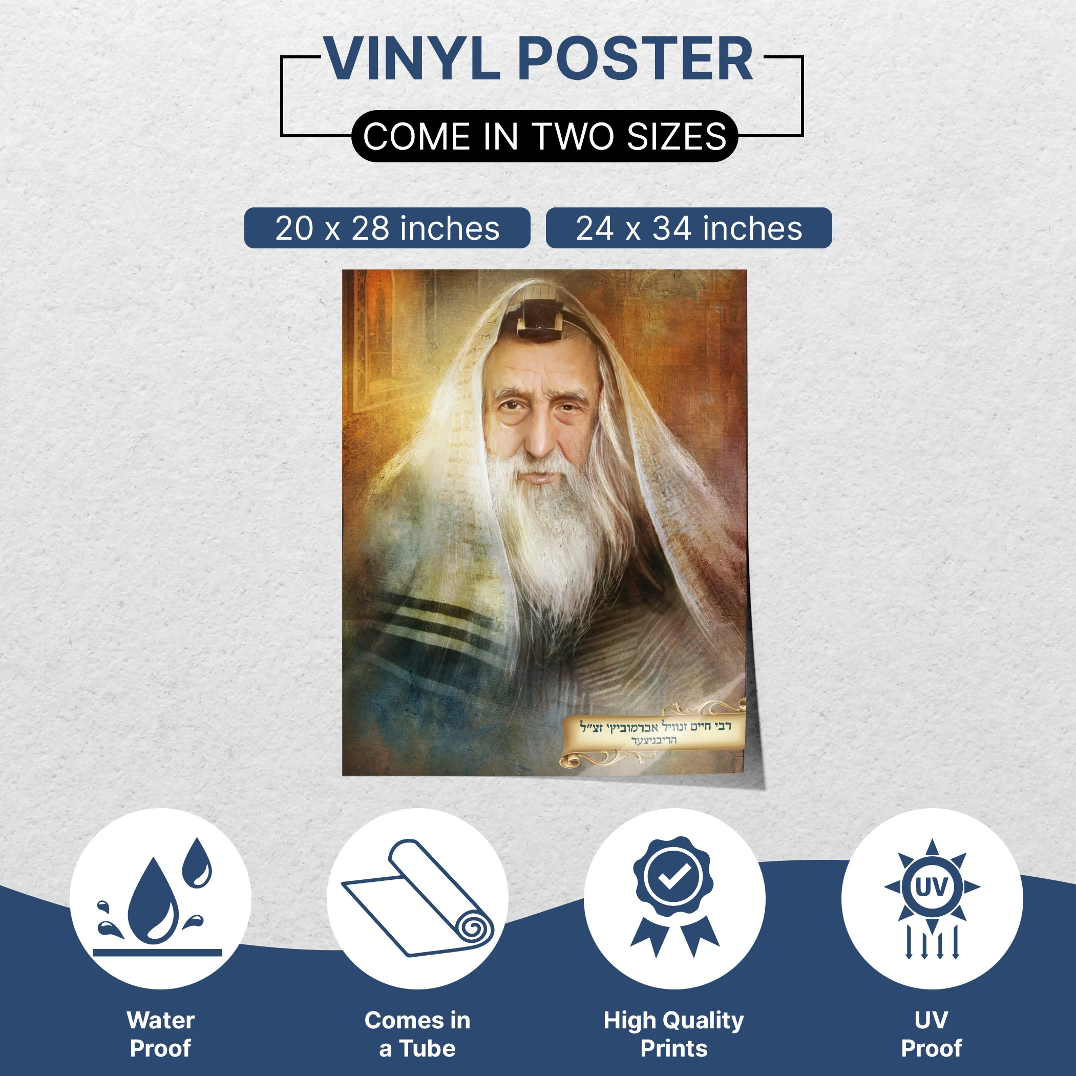 Ribnitzer Rebbe's Spiritual Essence - Second Edition Sukkot Poster