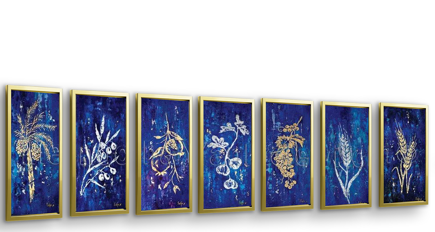 Seven Species in Gold & Silver - 31x15