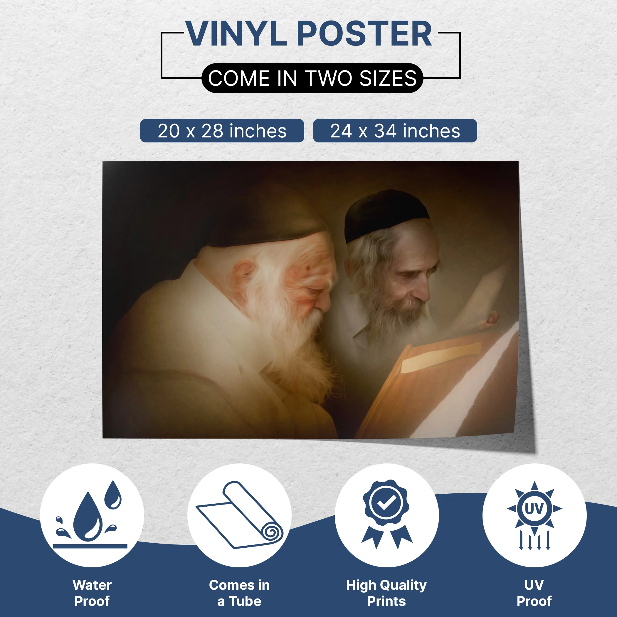 Rabbis Kanyevsky & Rabbi Shteinman Sukkah Poster