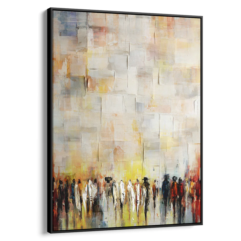 Subtle Abstract Art by Avigdor Ben-Ari - Western Wall